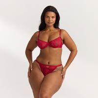 Flirt Balcony Bra - Maroon