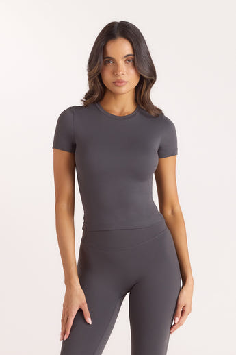 Classic Fitted Top - Ash Grey