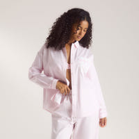 Bloom & Stripe Pyjama Shirt - Pink