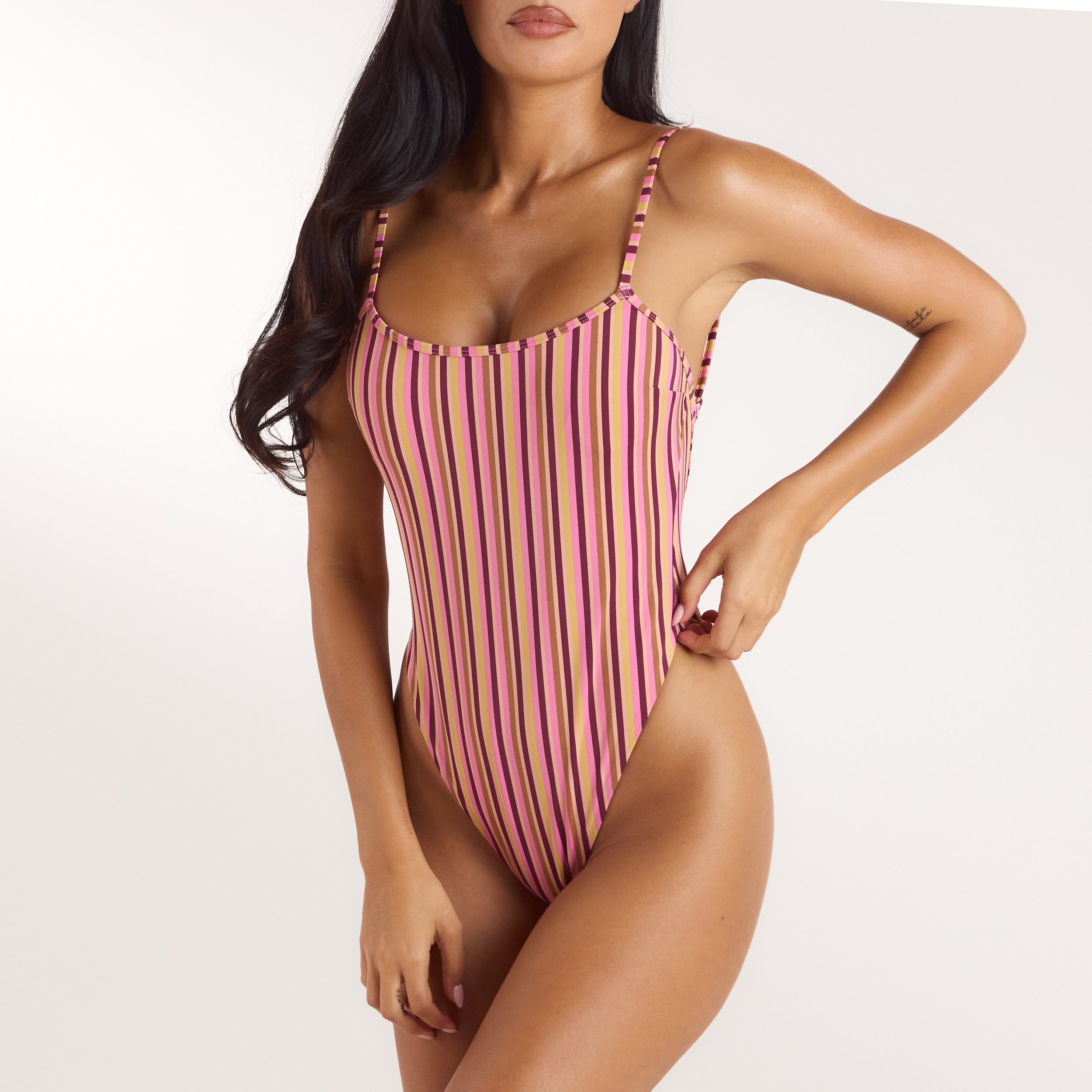 Sunstripe Swimsuit | Sunstripe Swimsuit - Retro Stripe
