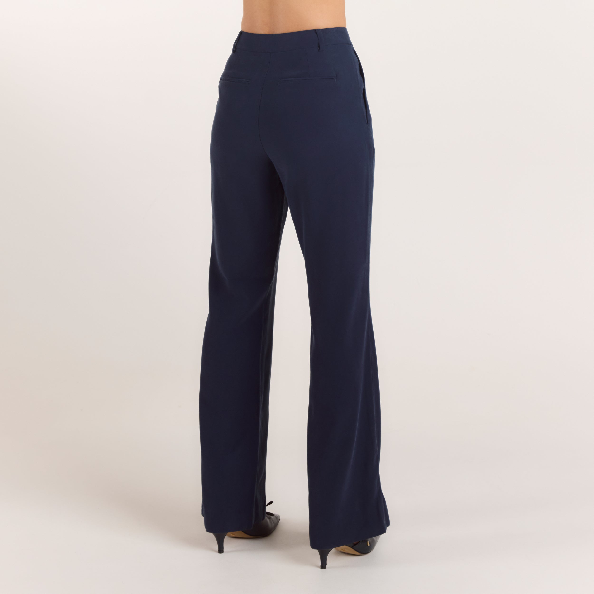 90s Straight-Leg Trousers | 90s Straight-Leg Trousers - Navy