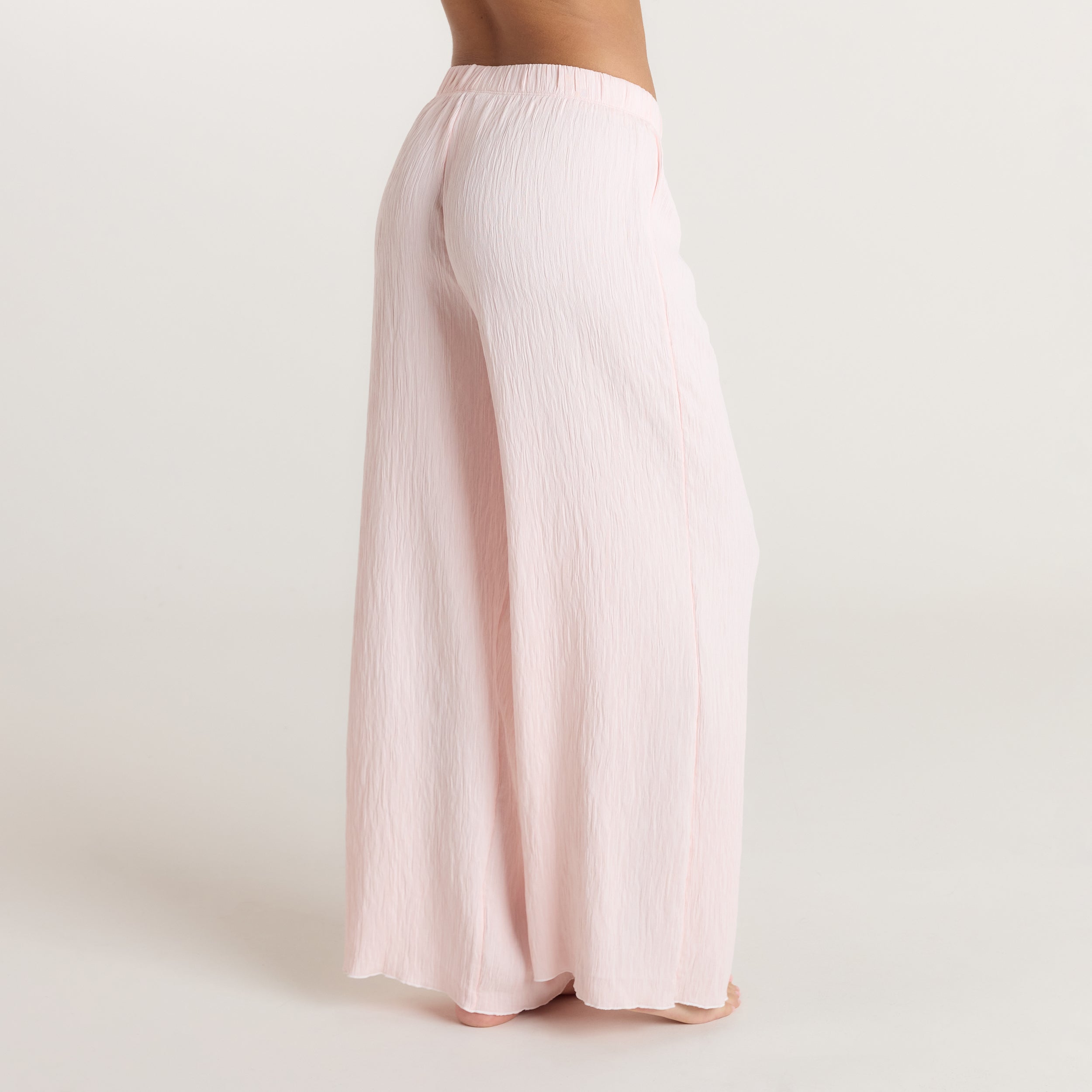 Crinkle Pyjama Bottoms | Crinkle Pyjama Bottoms - Pink