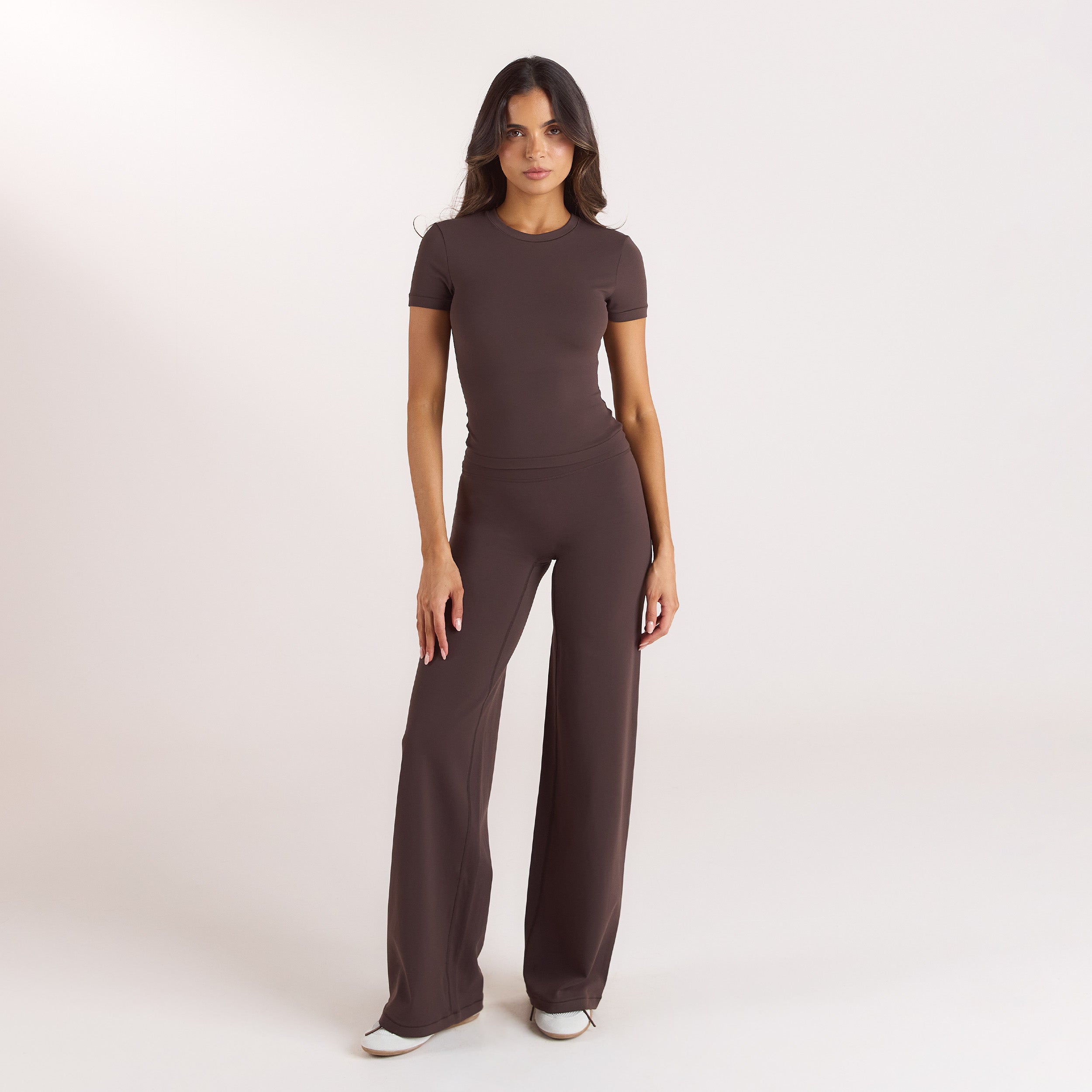 ContourSoft Straight-Leg Leggings | ContourSoft Straight-Leg Leggings - Dark Chocolate
