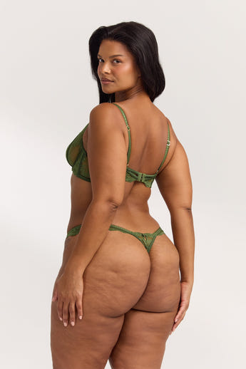 Enchant Plunge Bra - Olive alternate