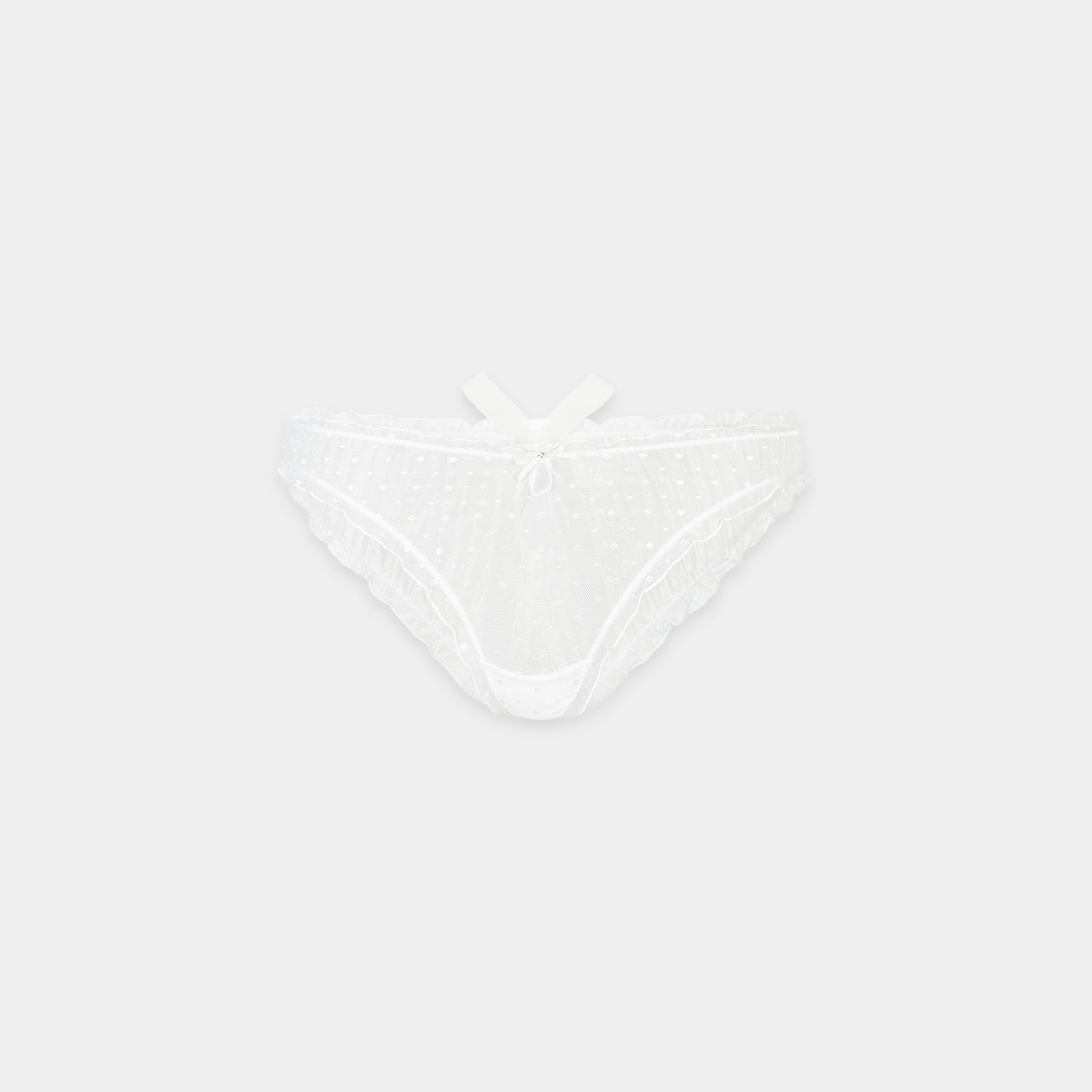 Polka Dot Brazilian Briefs | Polka Dot Brazilian Briefs - White