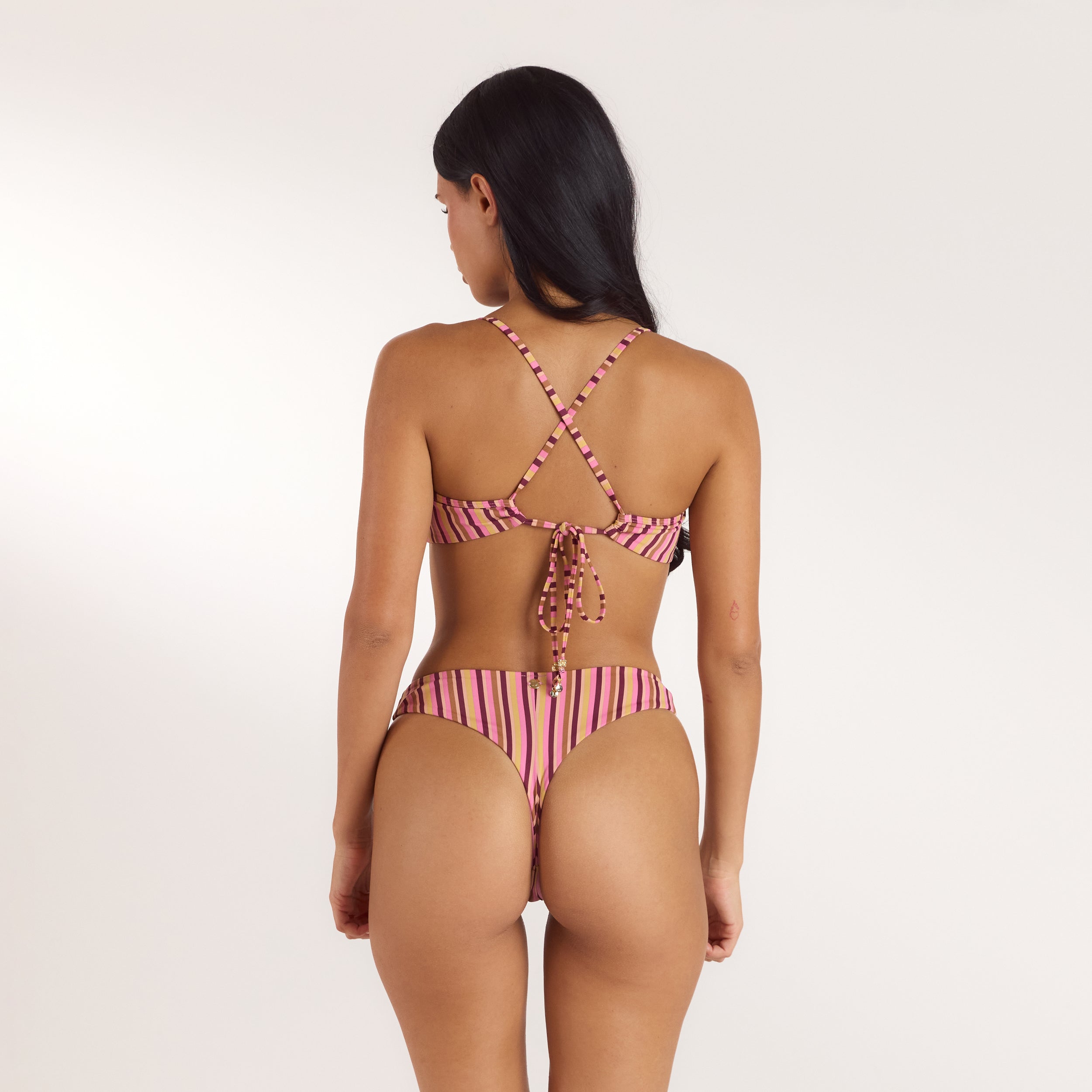 Sunstripe Wired Bikini Top | Sunstripe Wired Bikini Top - Retro Stripe
