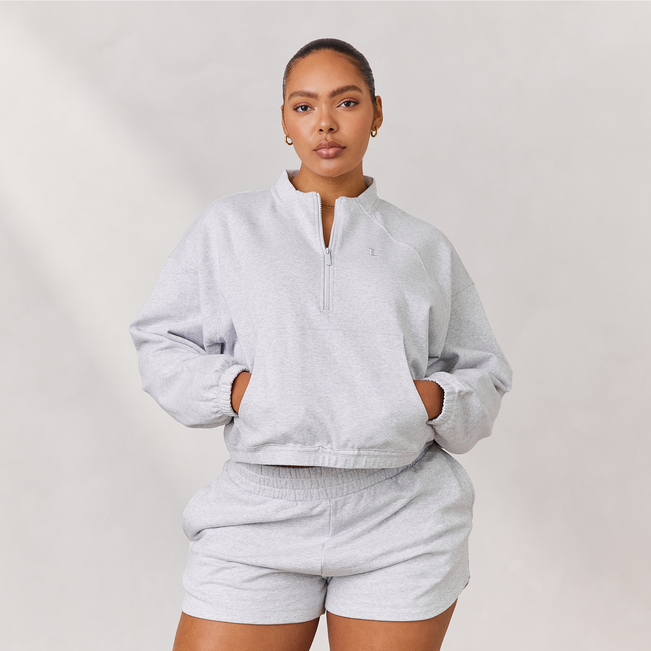 Varsity Quarter Zip Jumper | Amber, M