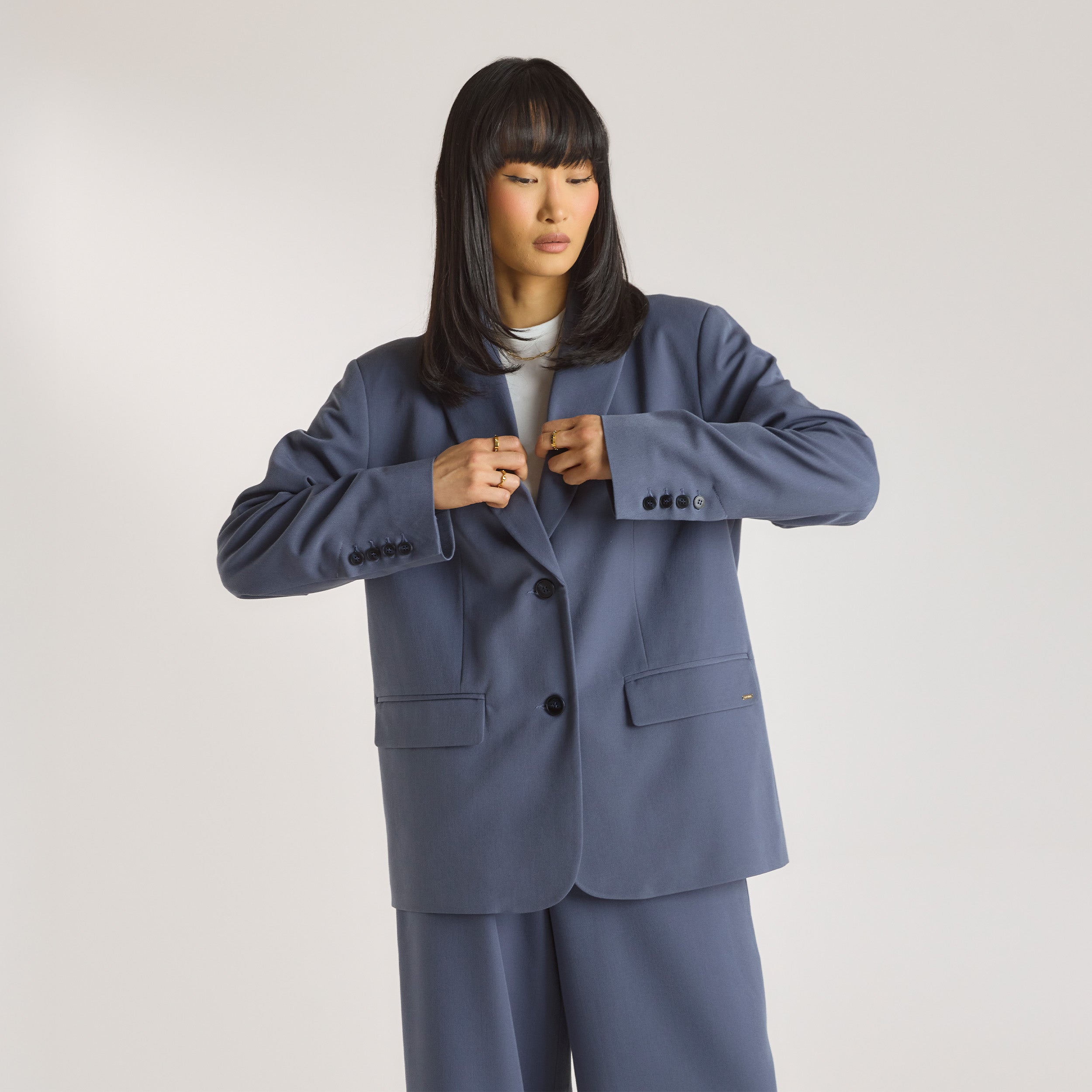 Oversized Blazer  | Oversized Blazer - Blue