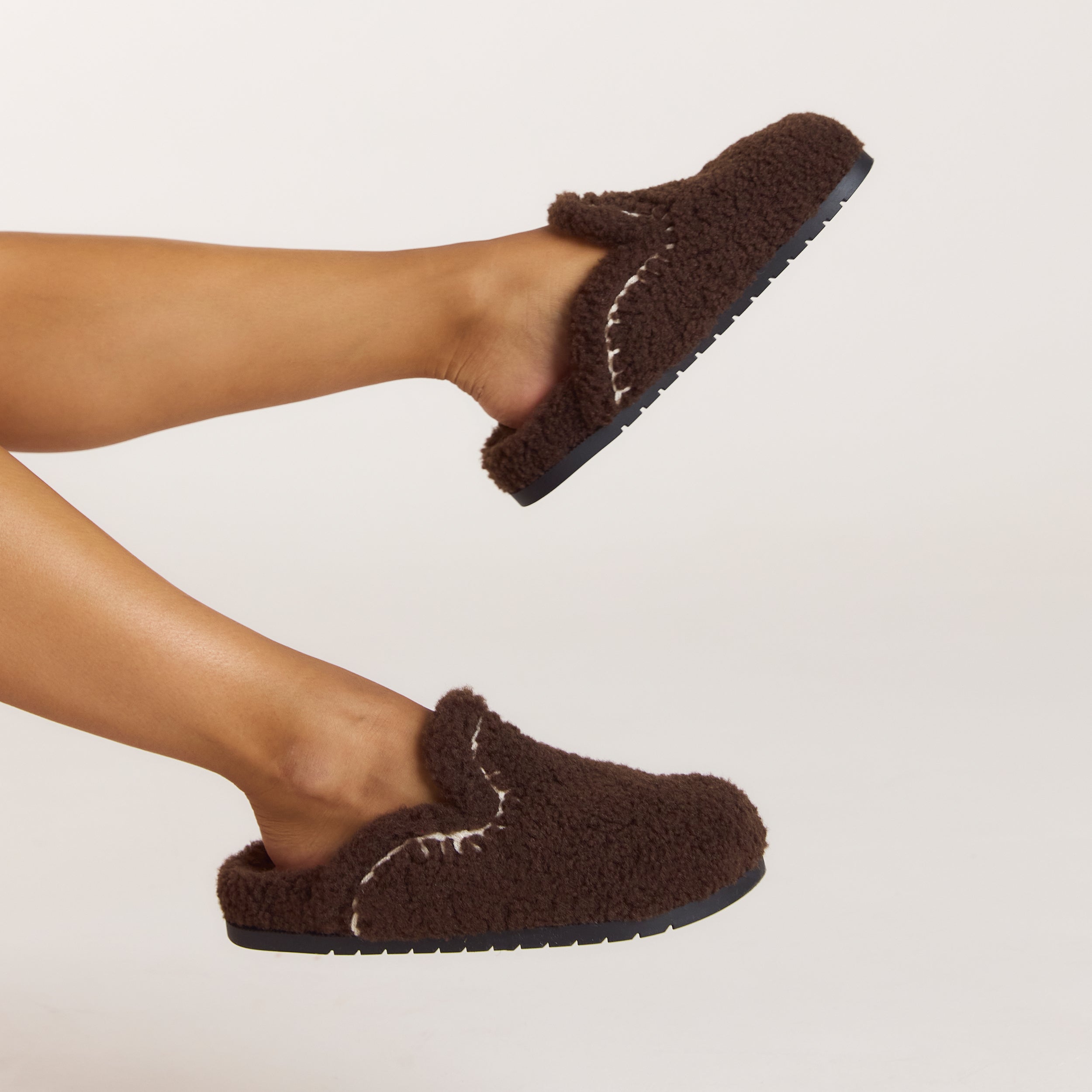 Anya Mule Slippers | Anya Mule Slippers - Chocolate