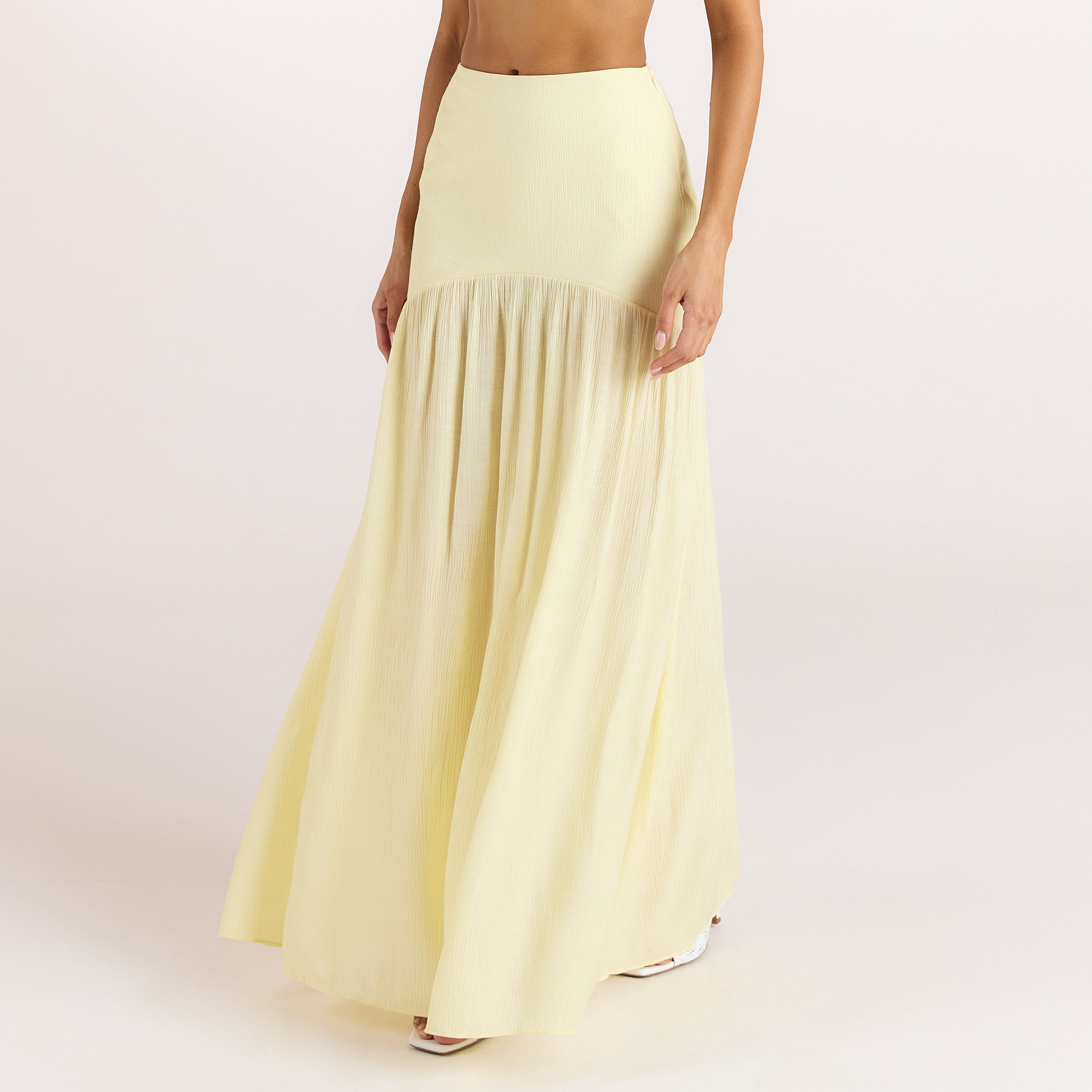 Sheer Maxi Skirt | Sheer Maxi Skirt - Lemon