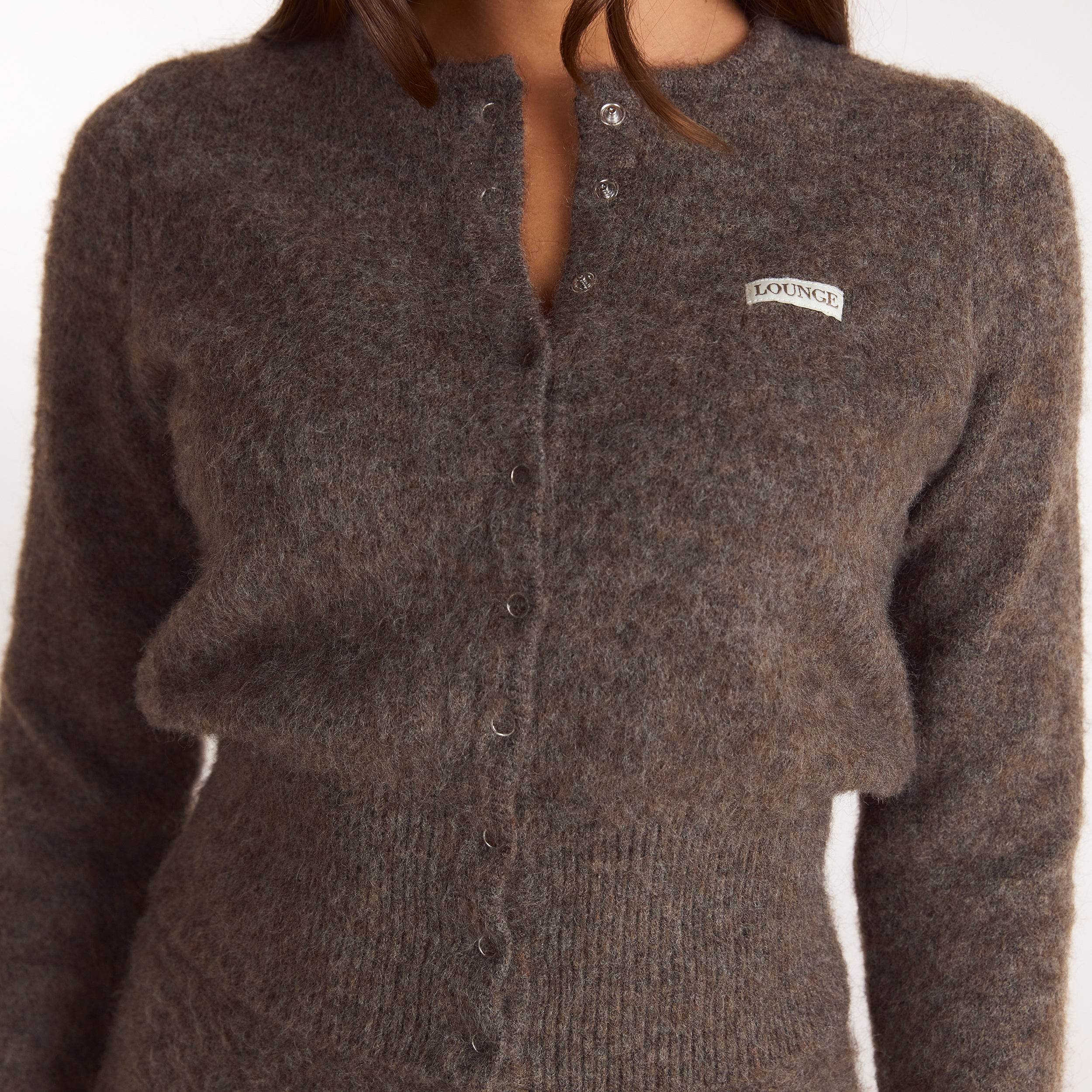 Cinched Knit Cardigan | Cinched Knit Cardigan - Ash Brown