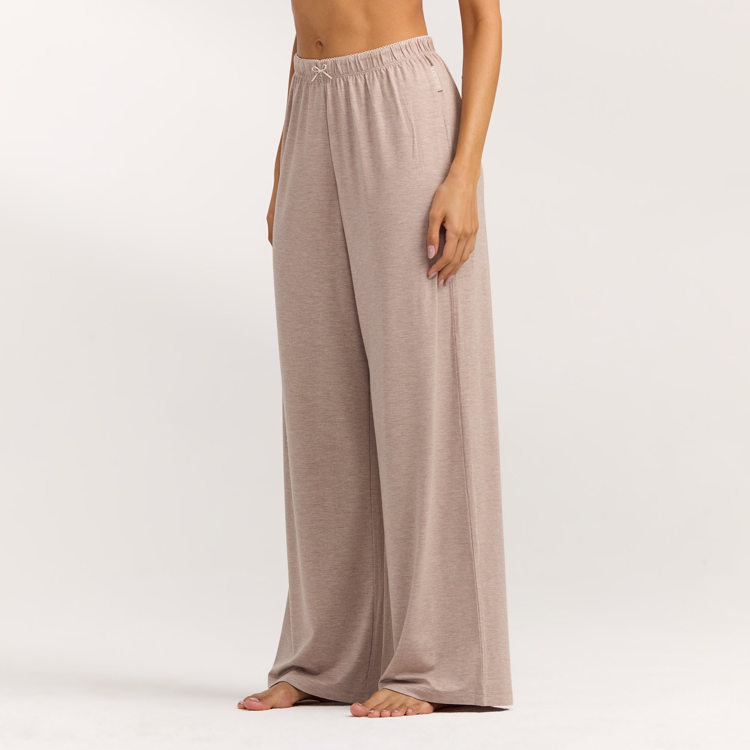 Modal Straight-Leg Pyjama Bottoms | Modal Straight-Leg Pyjama Bottoms - Brown Marl