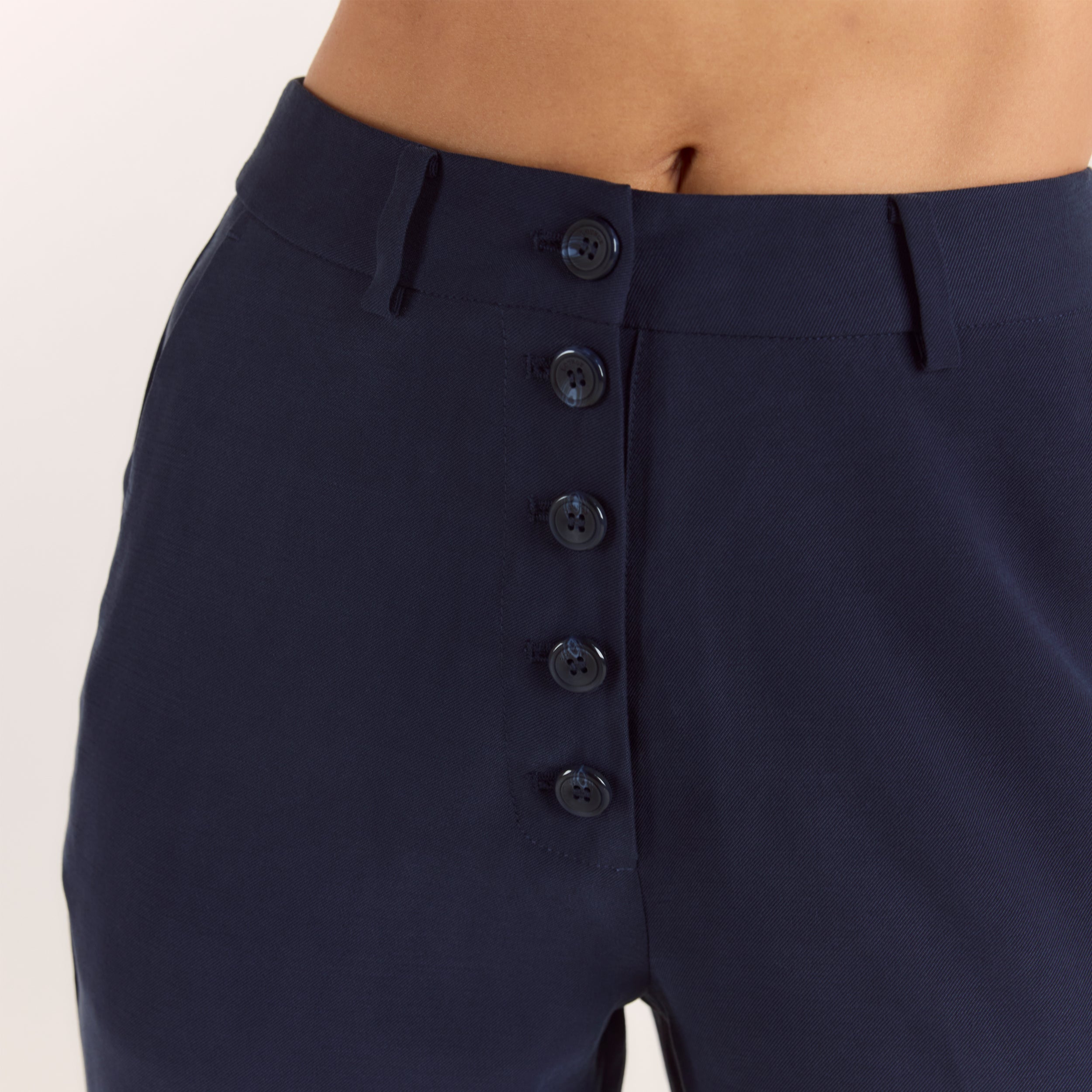 90s Straight-Leg Trousers | 90s Straight-Leg Trousers - Navy