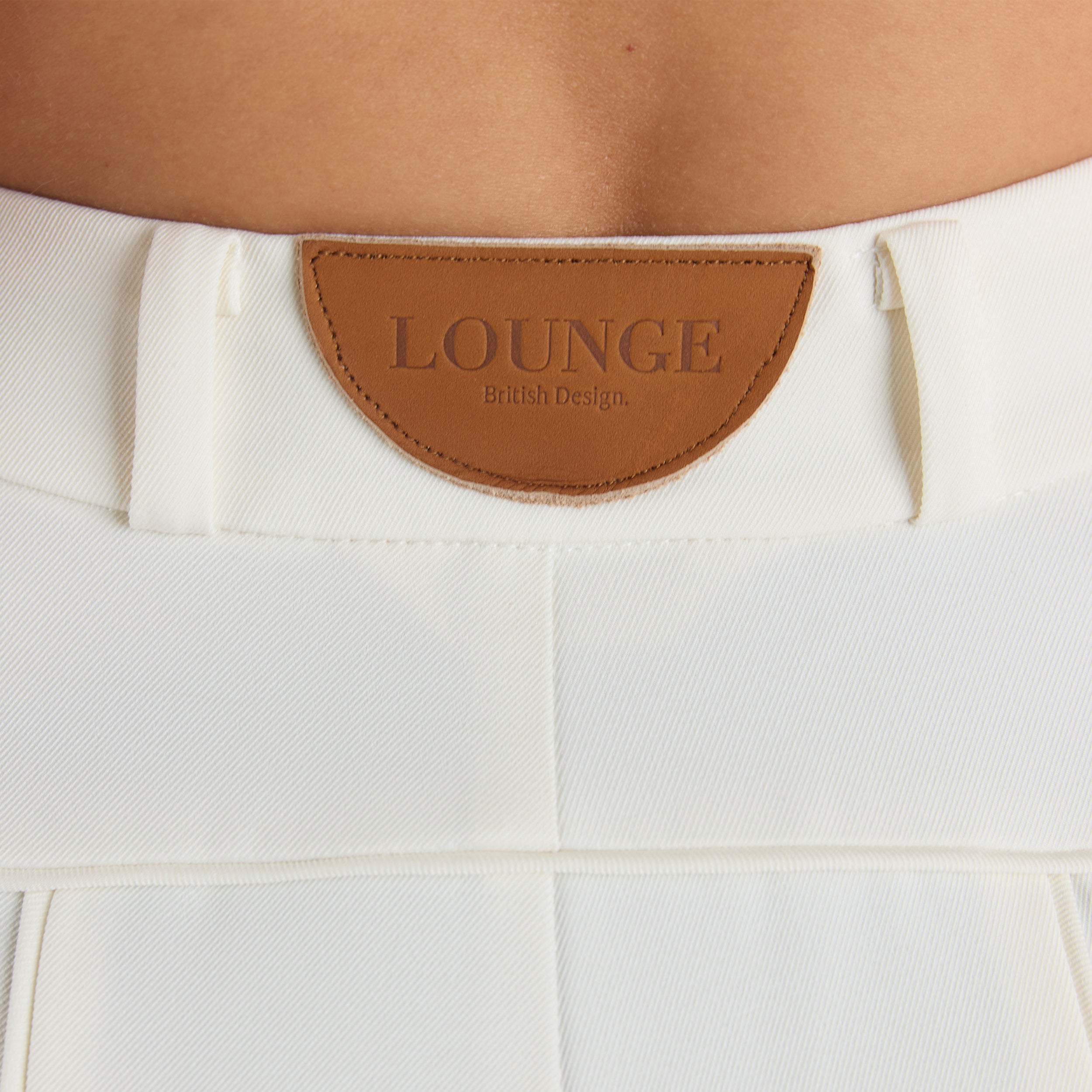 Wide-Leg Pleat Detail Trousers | Wide-Leg Pleat Detail Trousers - Off White