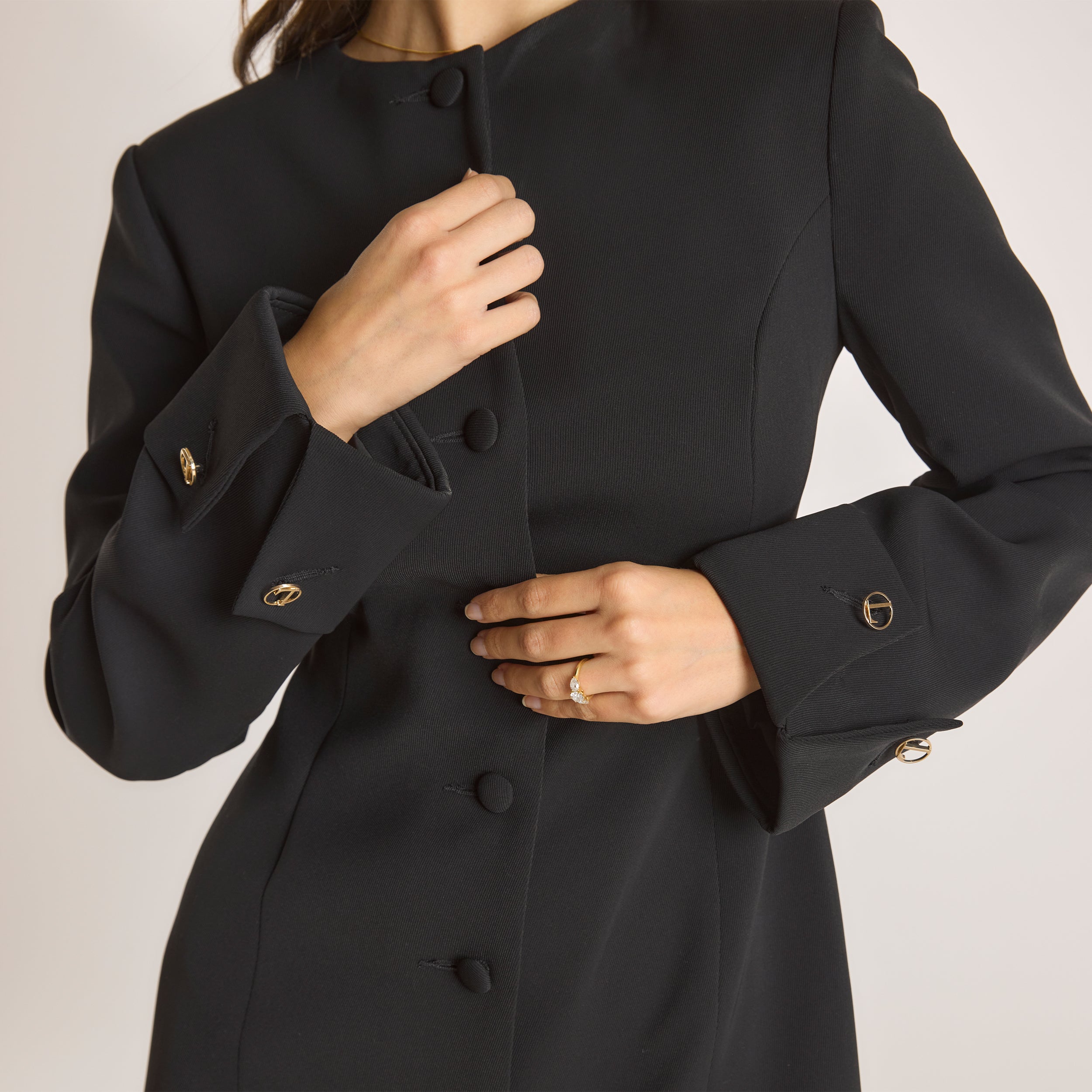 Structured Dress  | Structured Dress - Black
