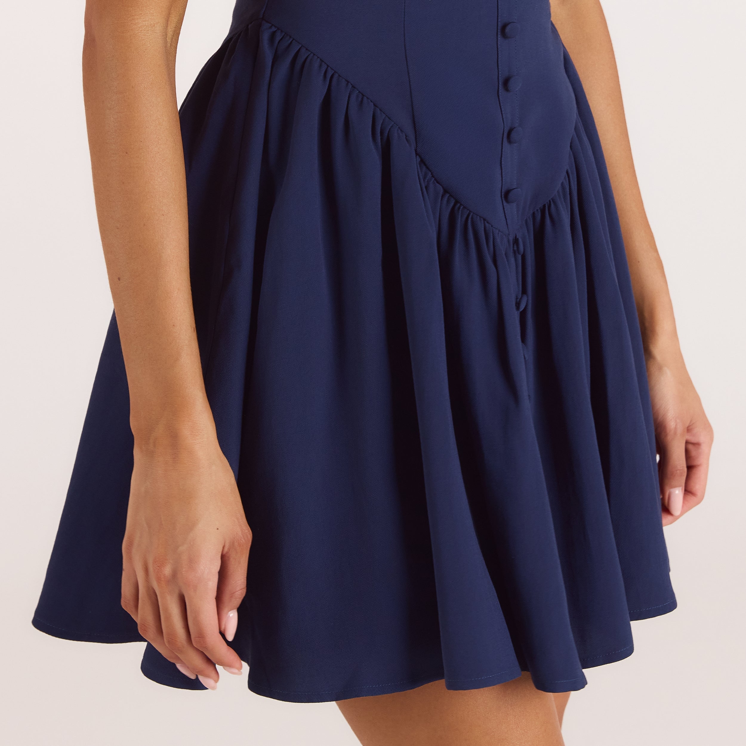 Plunge Mini Dress | Plunge Mini Dress - Navy