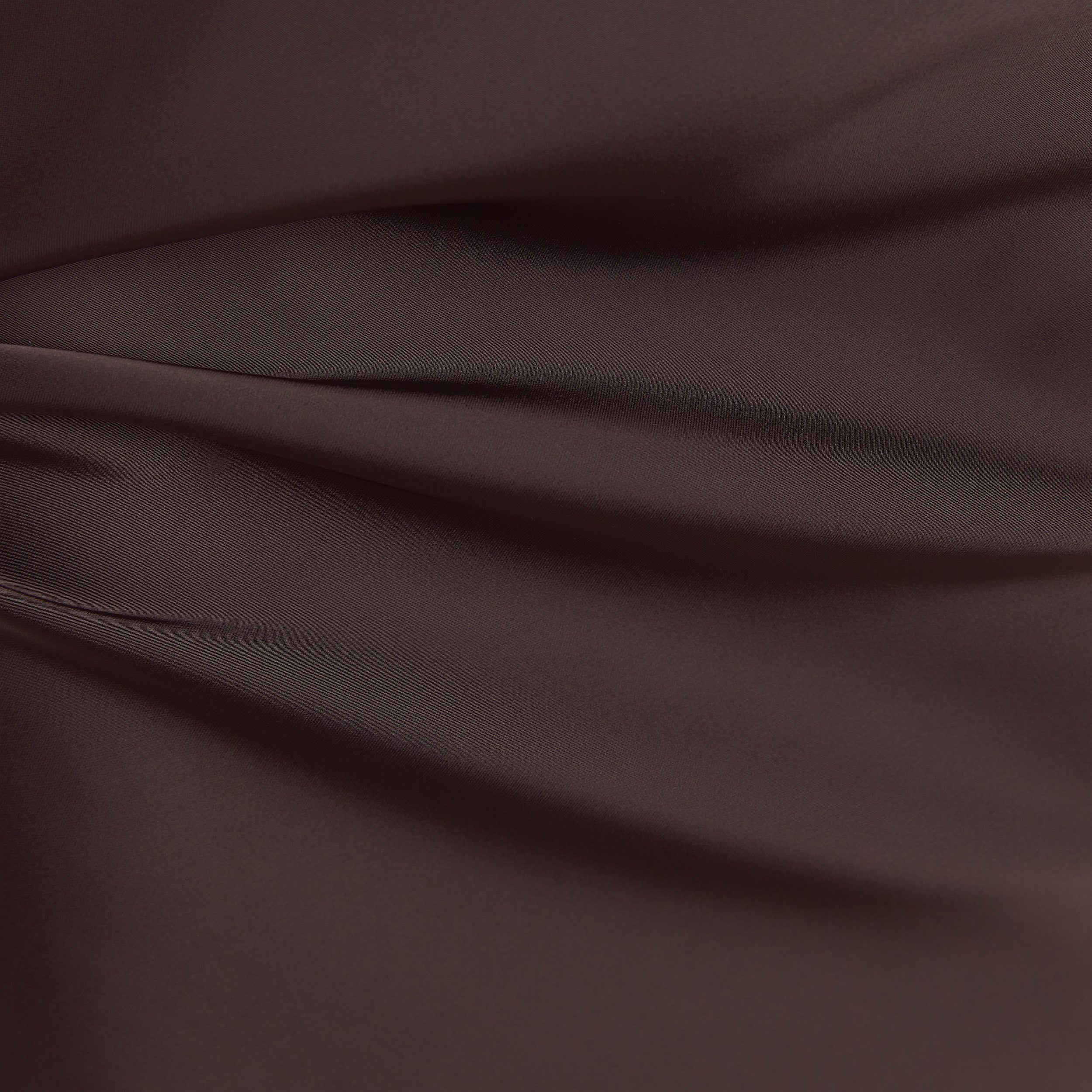 Satin Fitted Maxi Skirt | Satin Fitted Maxi Skirt - Chocolate