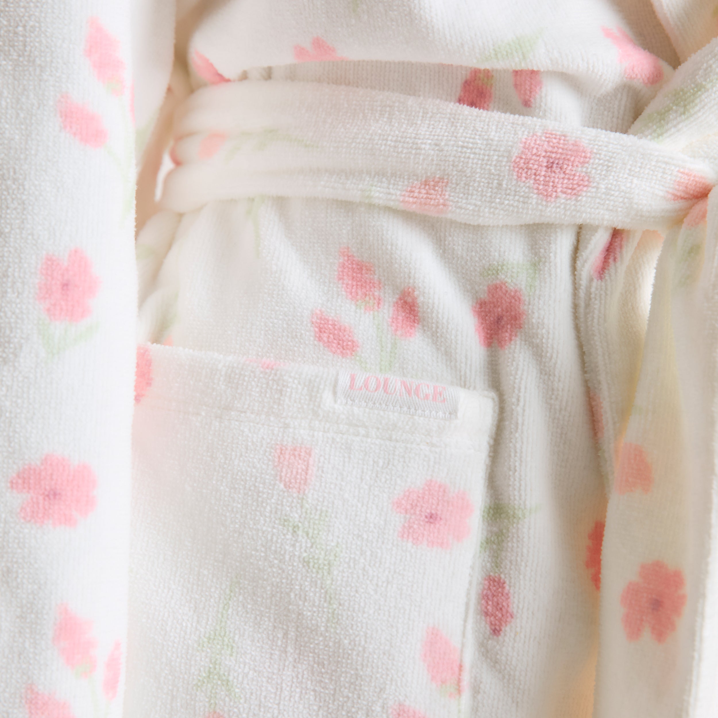 Towelling Bathrobe | Towelling Bathrobe - Floral Print