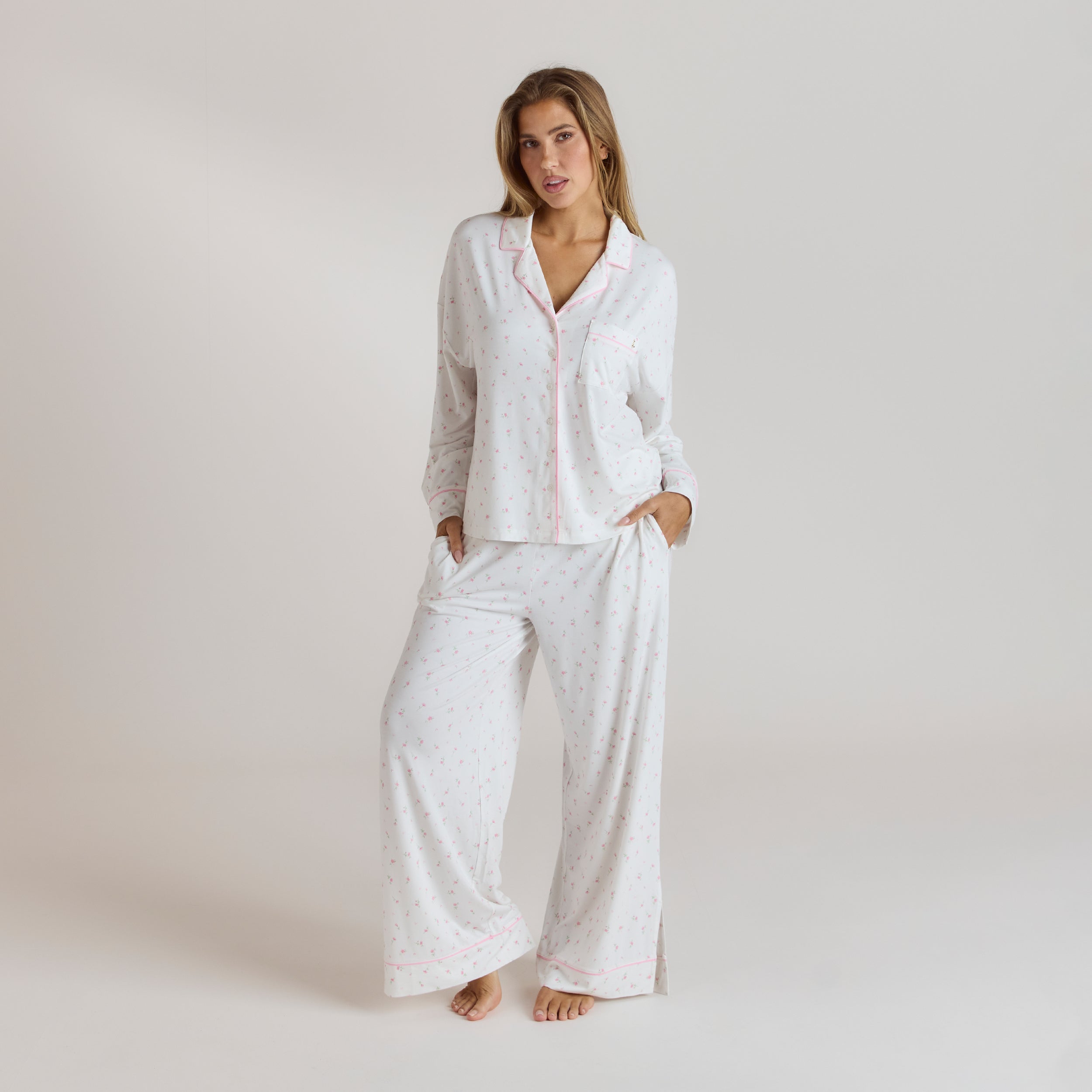 Modal Pyjama Shirt | Modal Pyjama Shirt - Floral Print