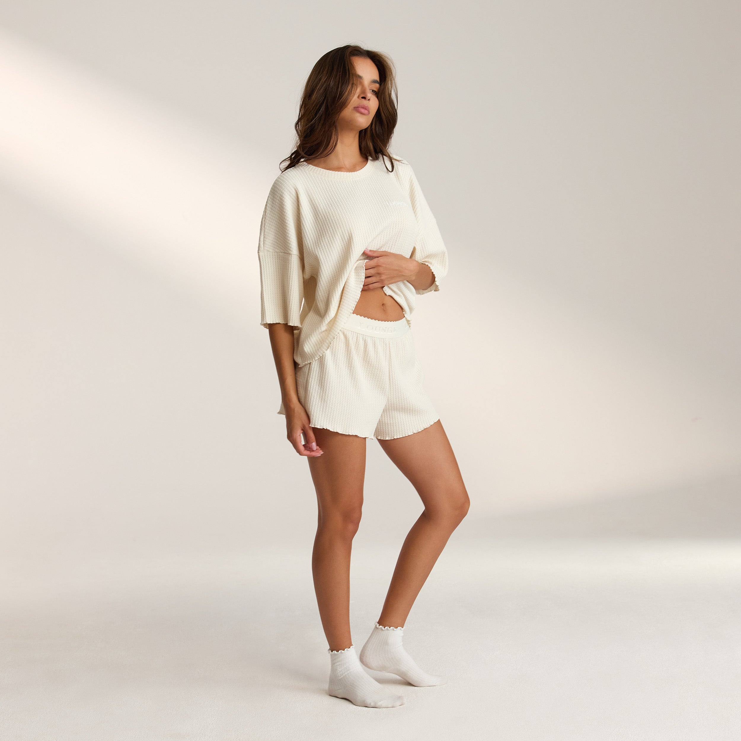 Soft Waffle Pyjama Shorts  | Leidy, XS