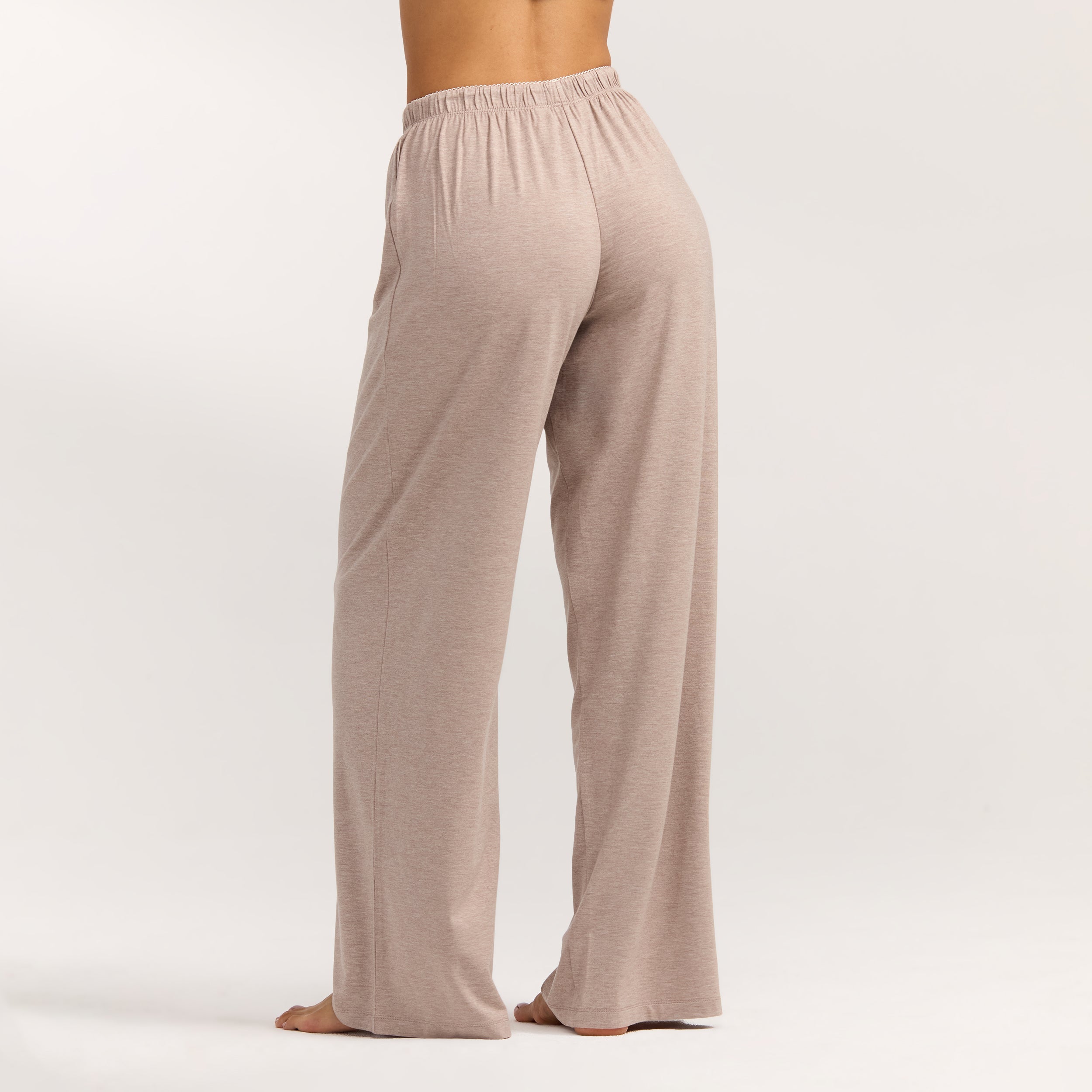 Modal Straight-Leg Pyjama Bottoms | Modal Straight-Leg Pyjama Bottoms - Brown Marl