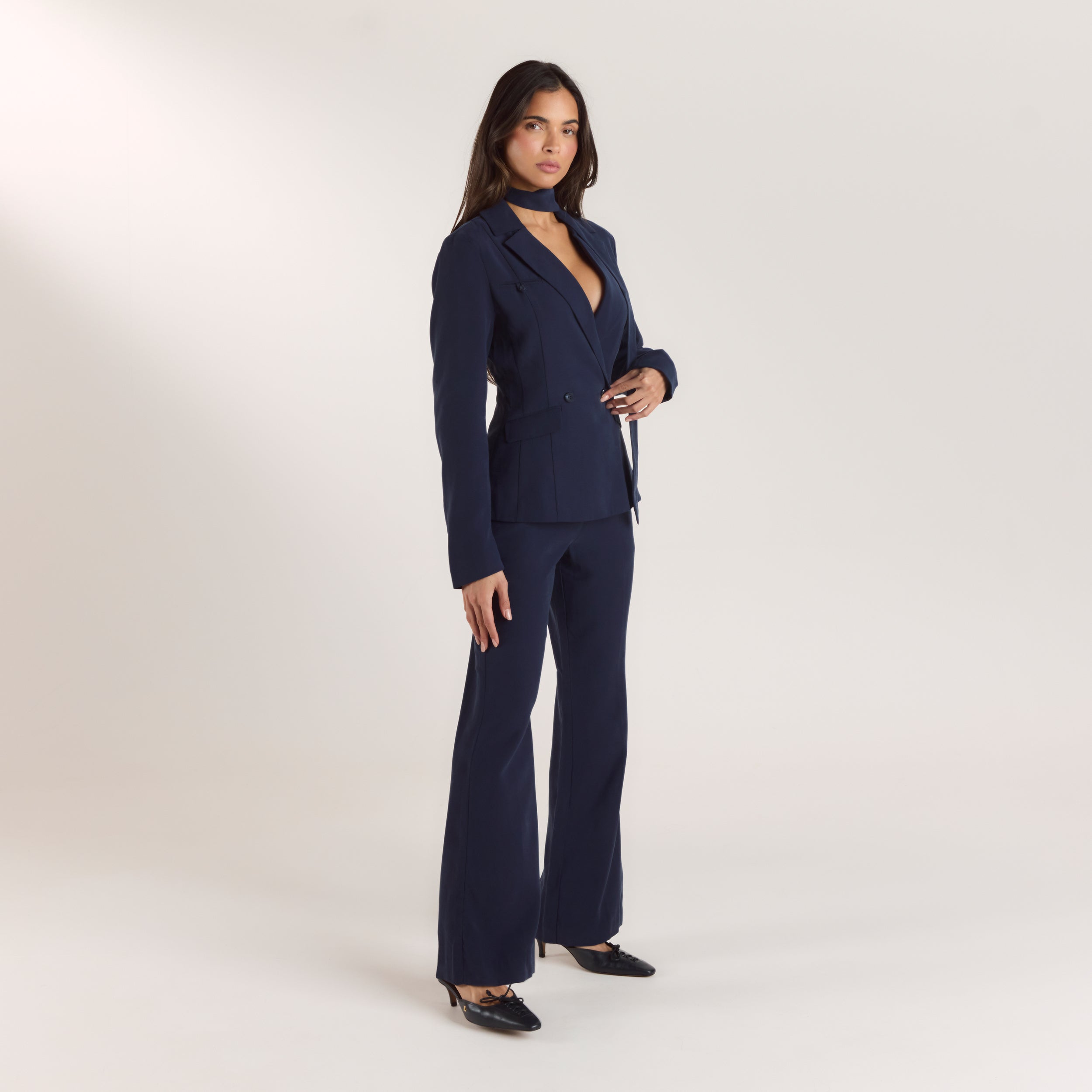 90s Straight-Leg Trousers | 90s Straight-Leg Trousers - Navy