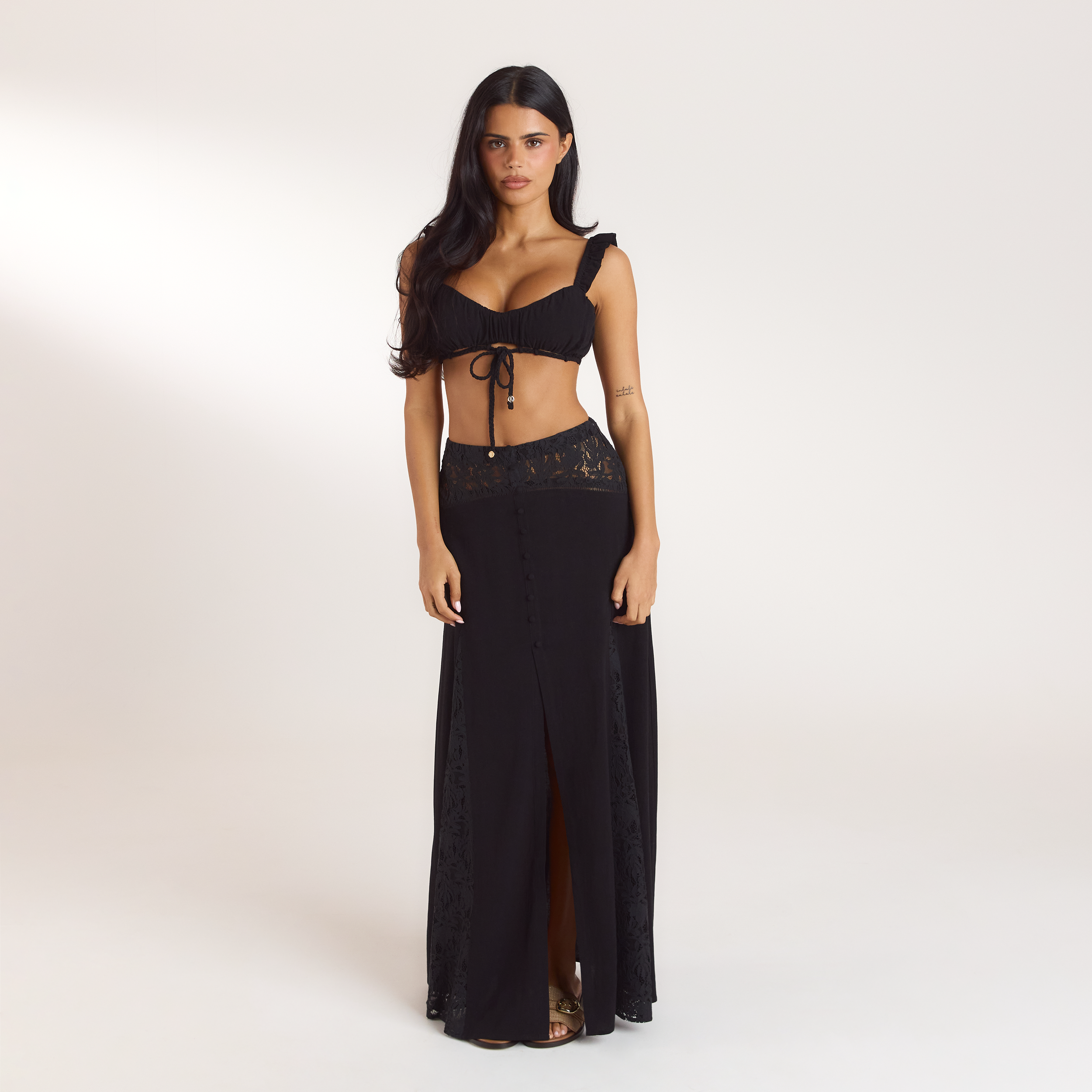 Ruched Bralette | Ruched Bralette - Black