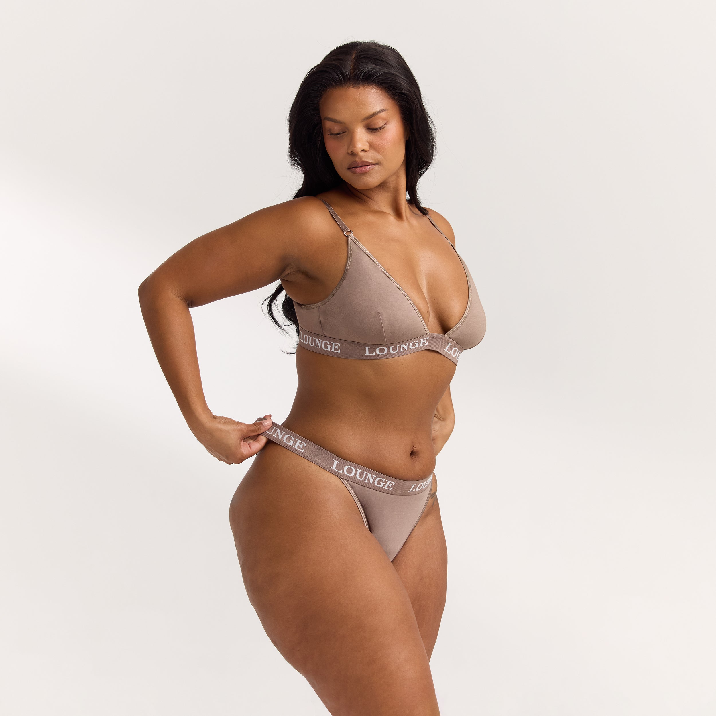 Bamboo Triangle Bra | Bamboo Triangle Bra - Coffee