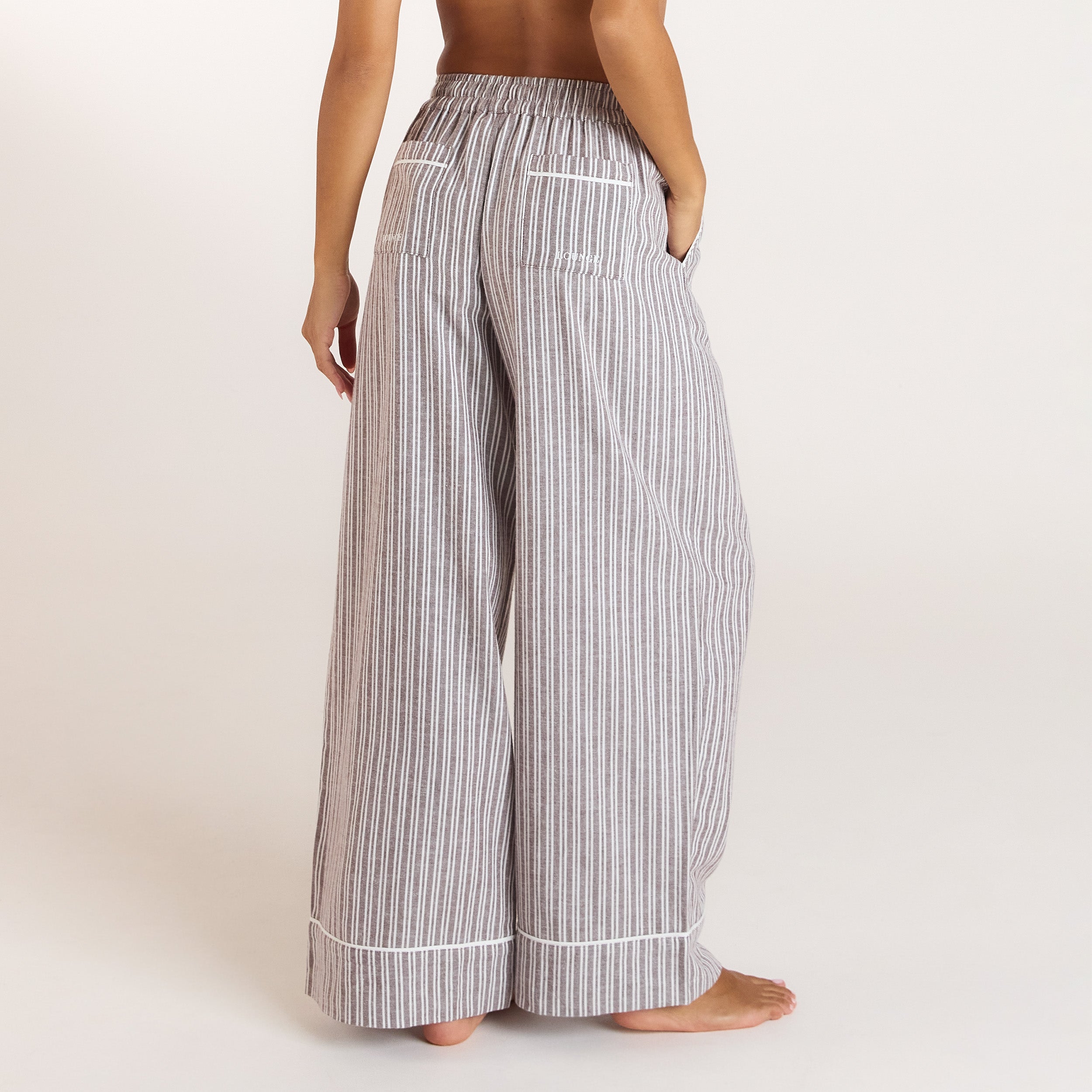 Stripe Pyjama Bottoms | Stripe Pyjama Bottoms - Chocolate