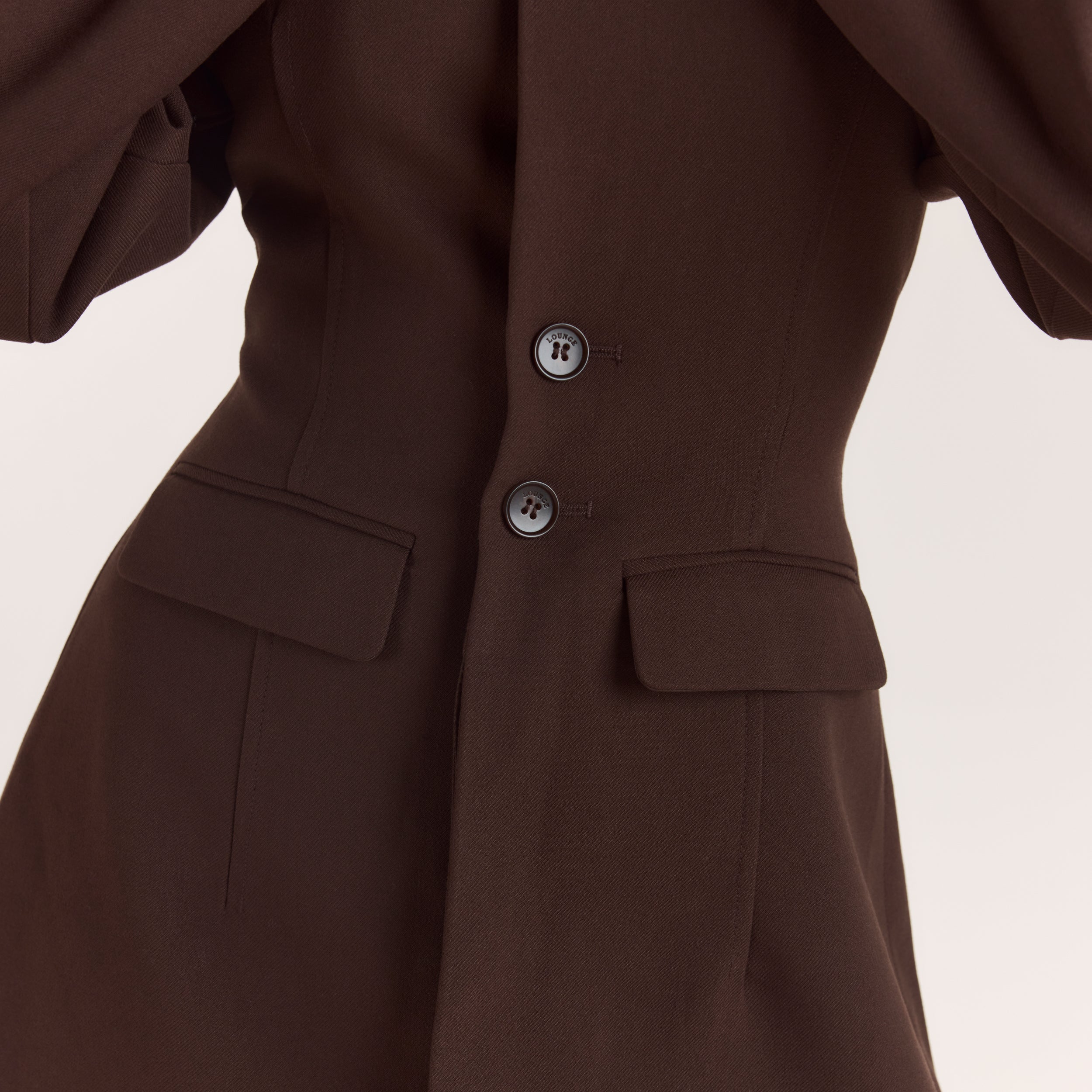 Structured Blazer Dress | Structured Blazer Dress - Chocolate
