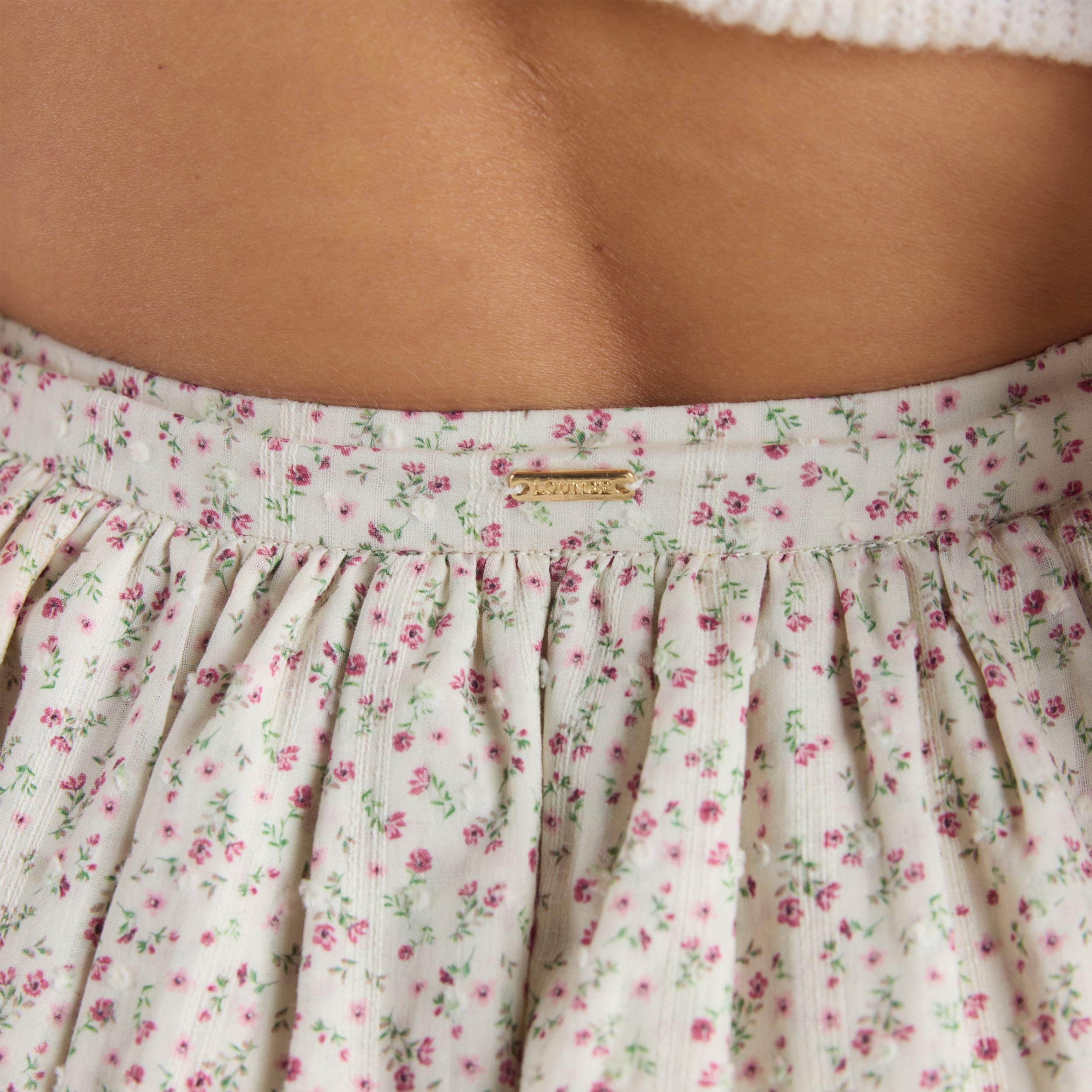 Double-Layered Skirt | Double-Layered Skirt - Pink Floral