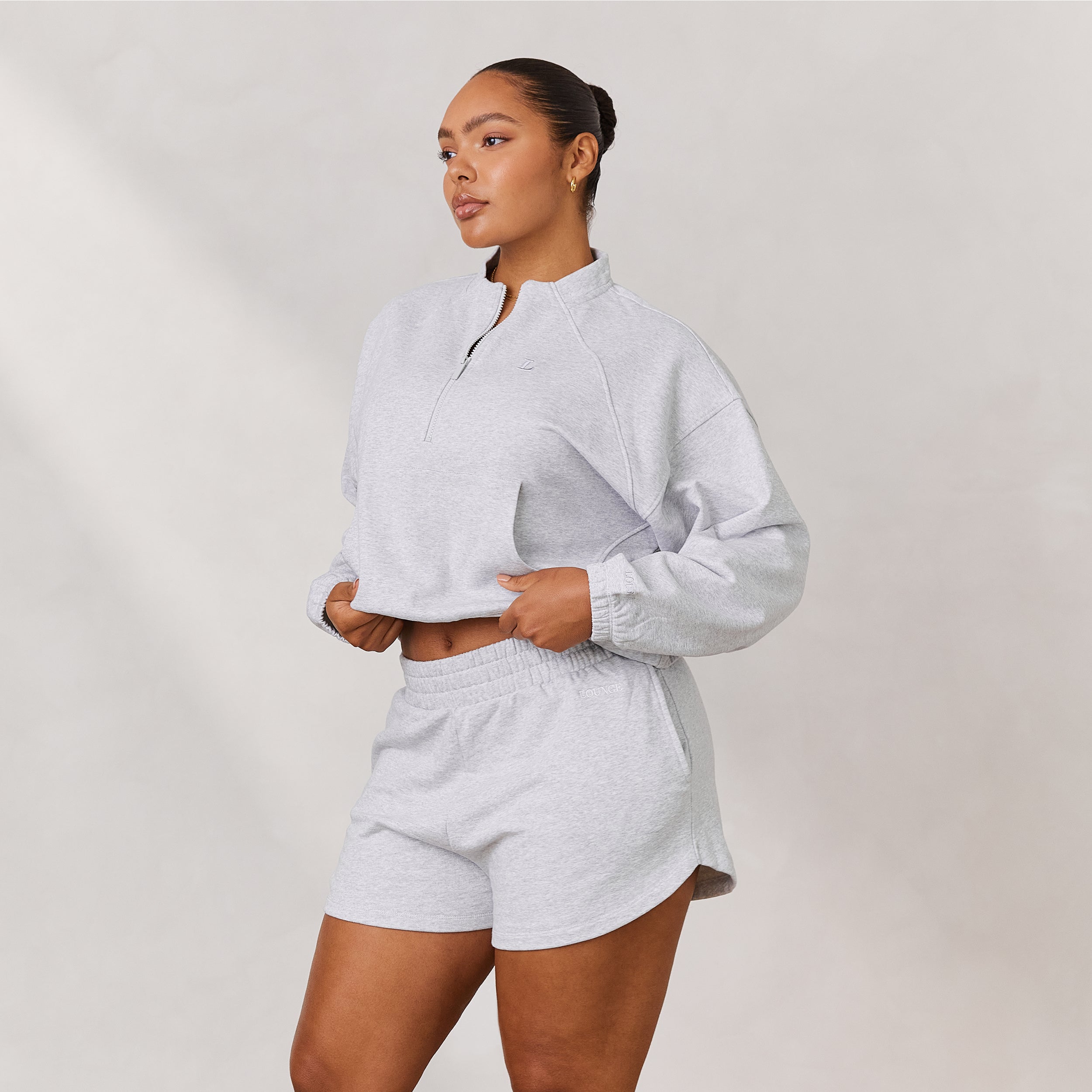 Varsity Quarter Zip Jumper | Amber, M