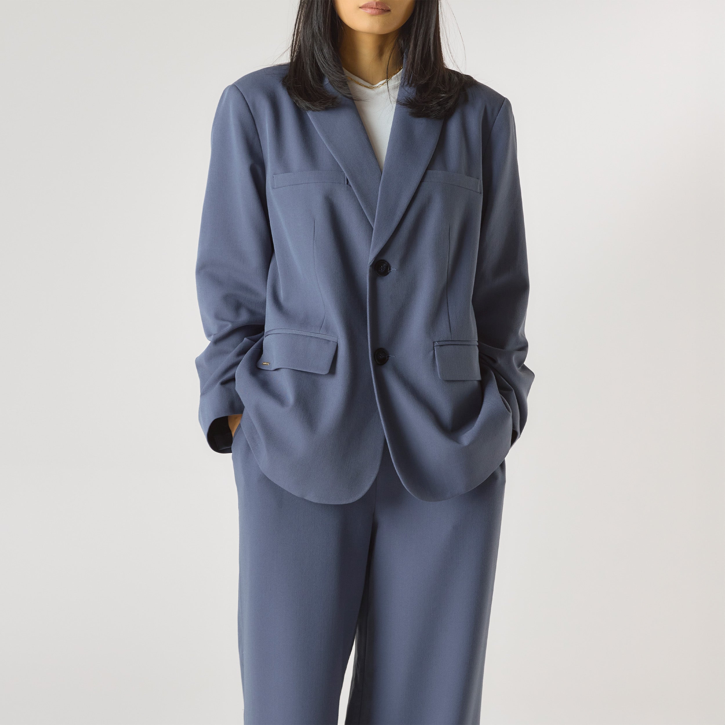 Oversized Blazer  | Oversized Blazer - Blue