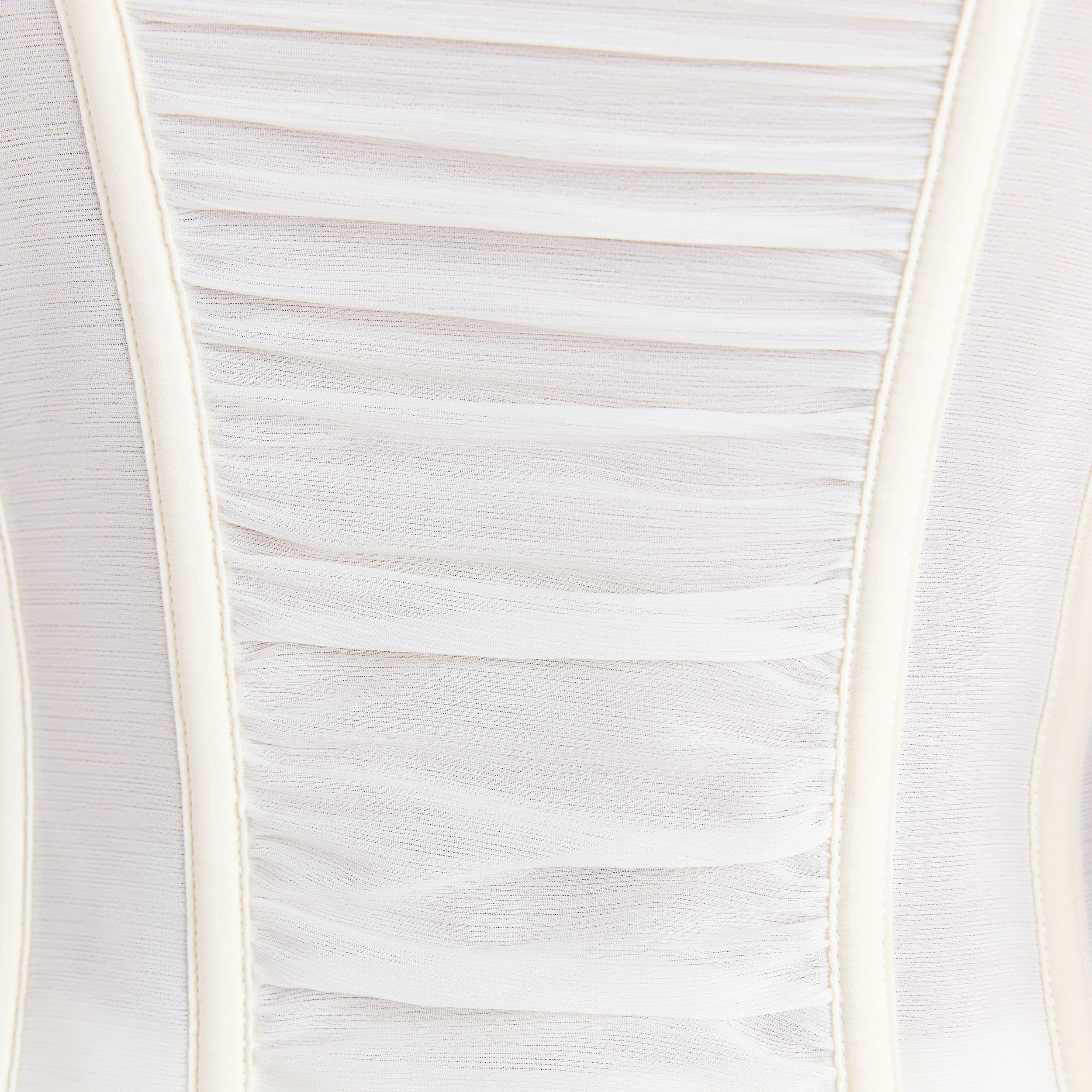 Ruched Sheer Corset Top | Ruched Sheer Corset Top - Cream