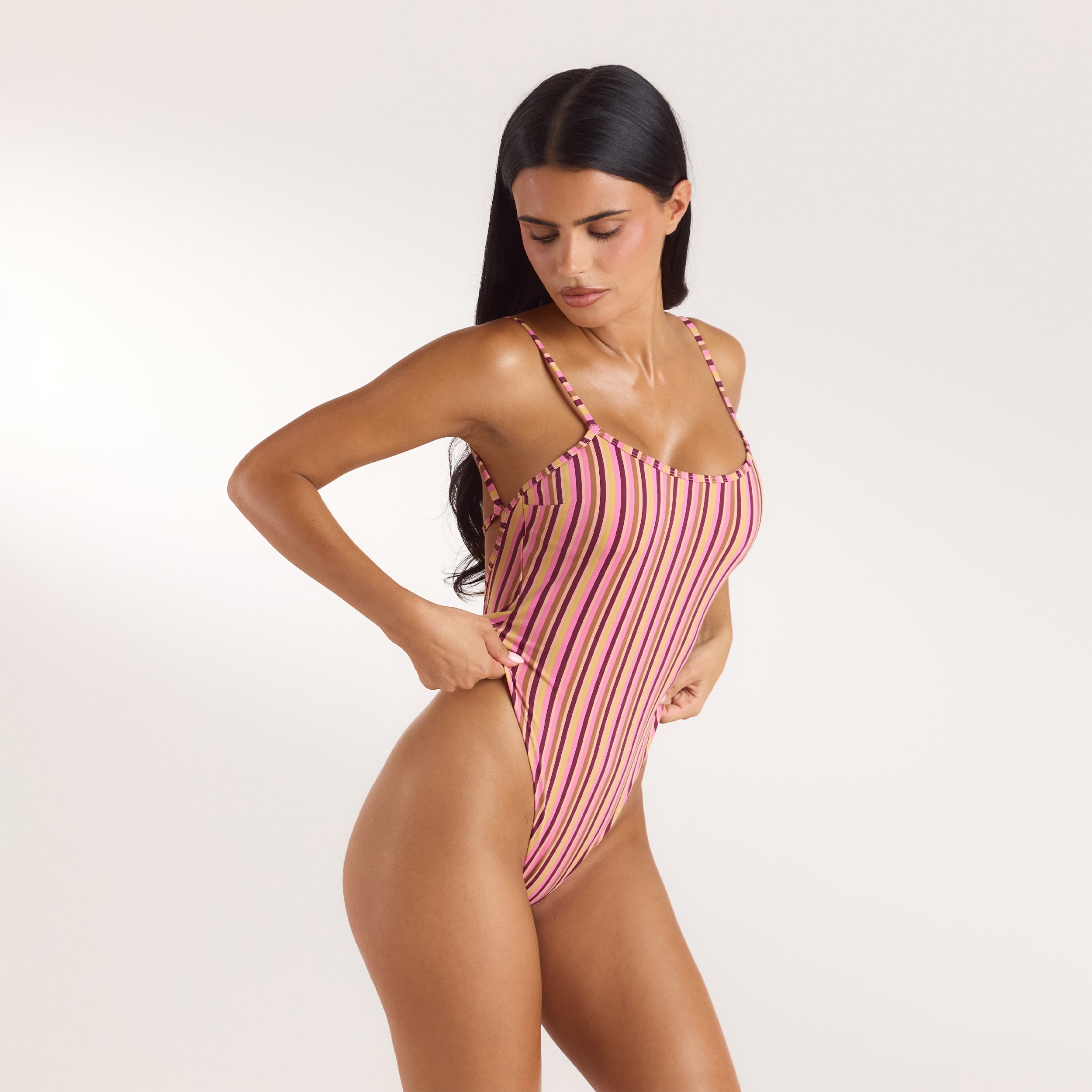 Sunstripe Swimsuit | Sunstripe Swimsuit - Retro Stripe