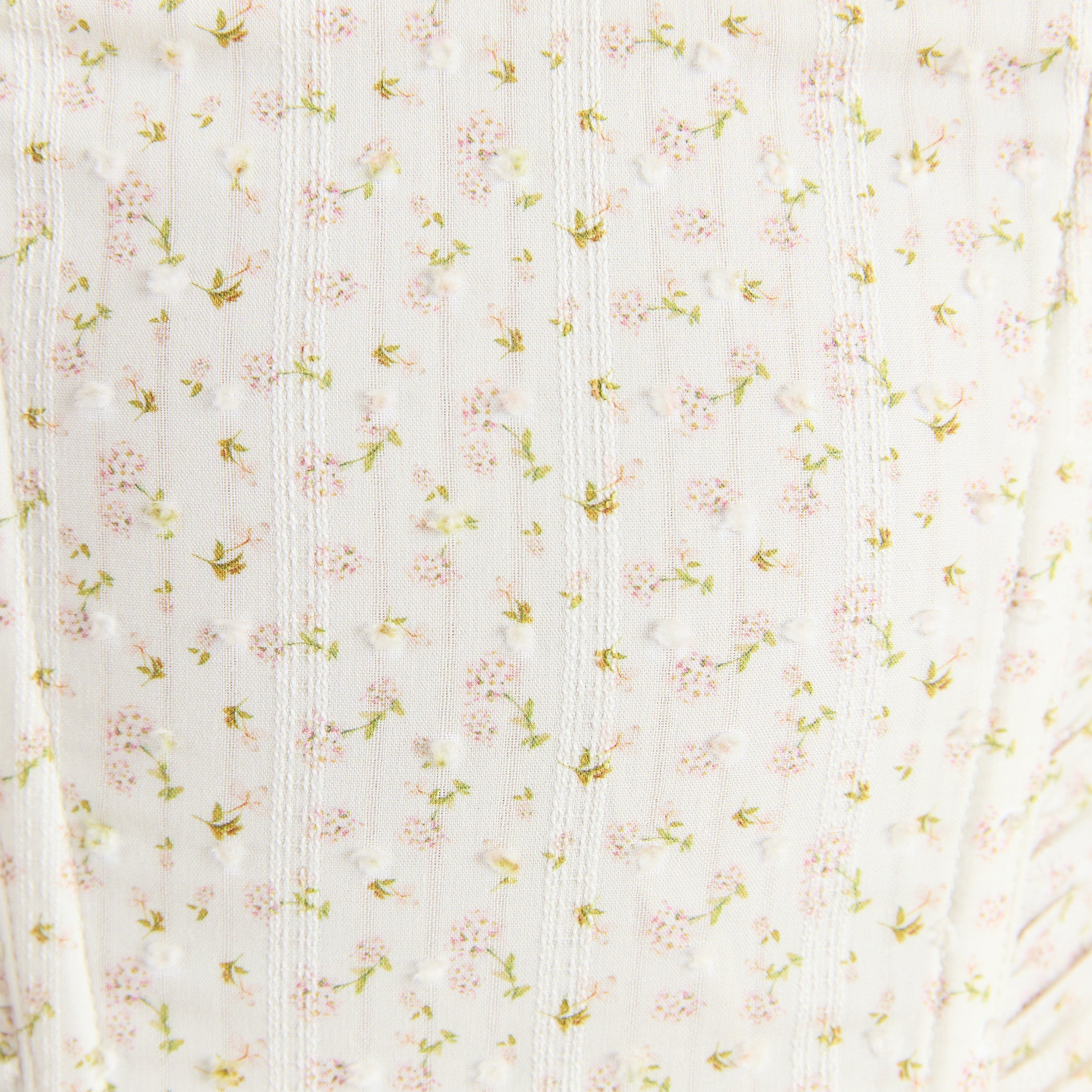 Ruched Corset Top | Ruched Corset Top - Cream Floral