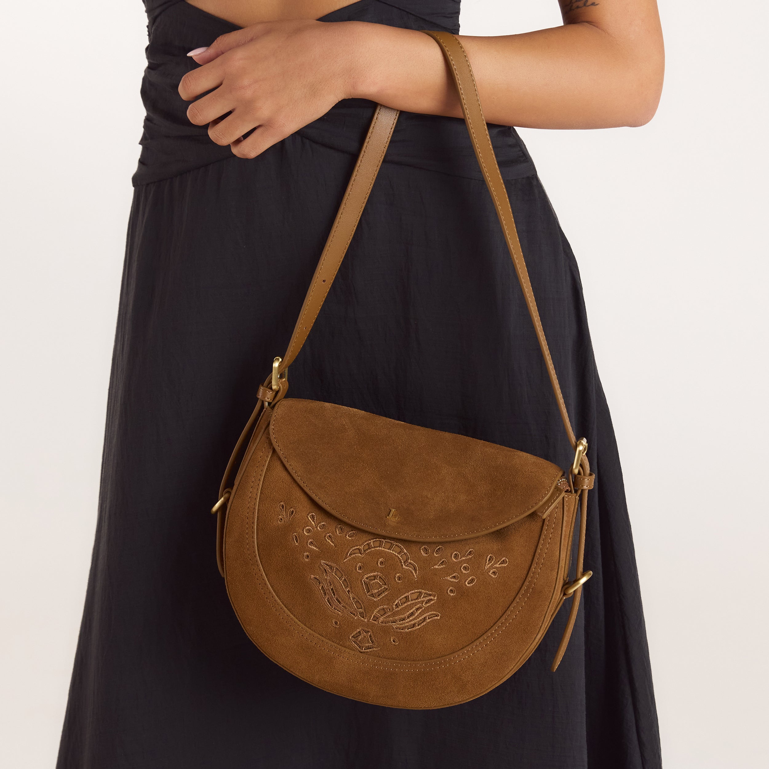 Talia Saddle Bag | Talia Saddle Bag - Brown