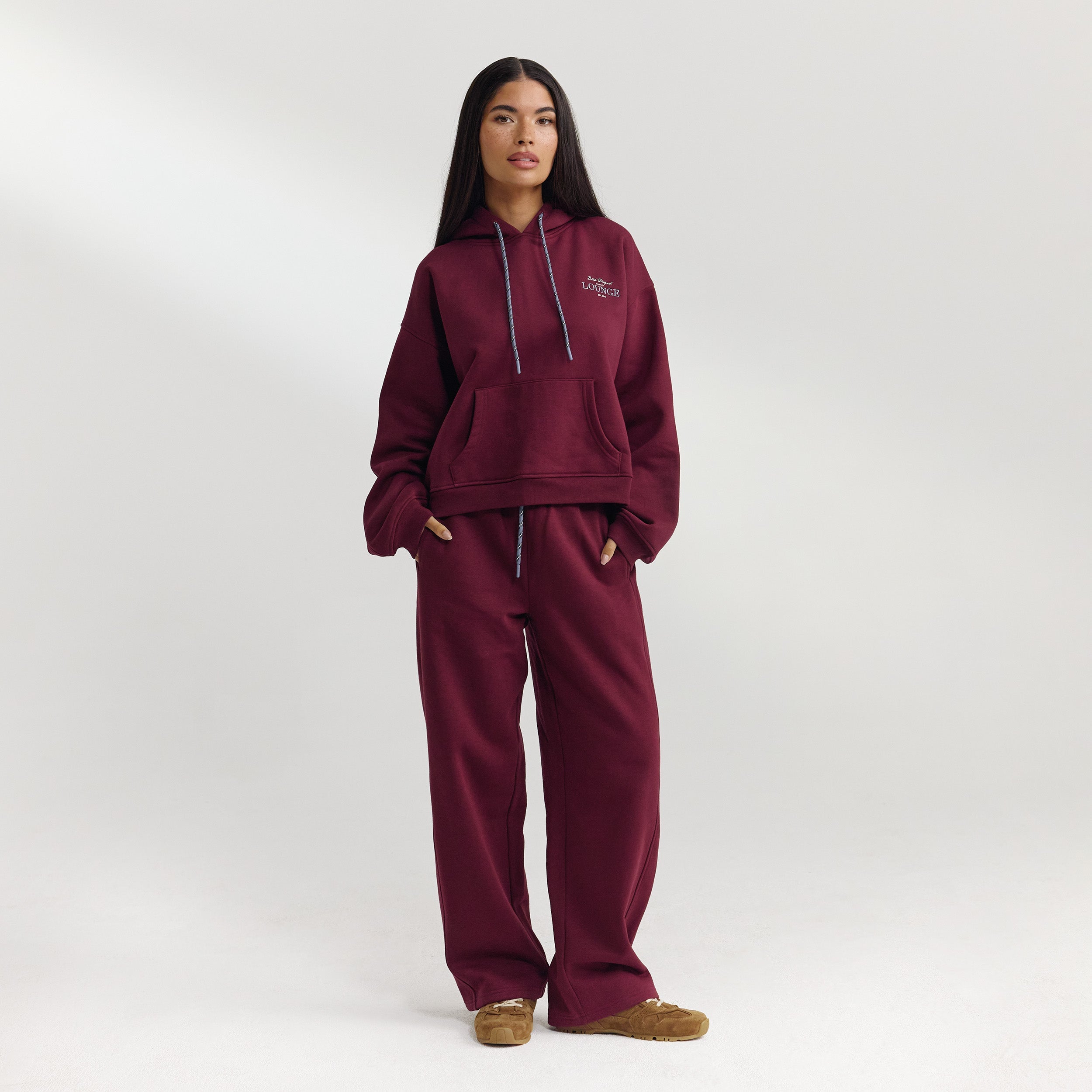 Straight-Leg Joggers | Straight-Leg Joggers - Cherry Lacquer