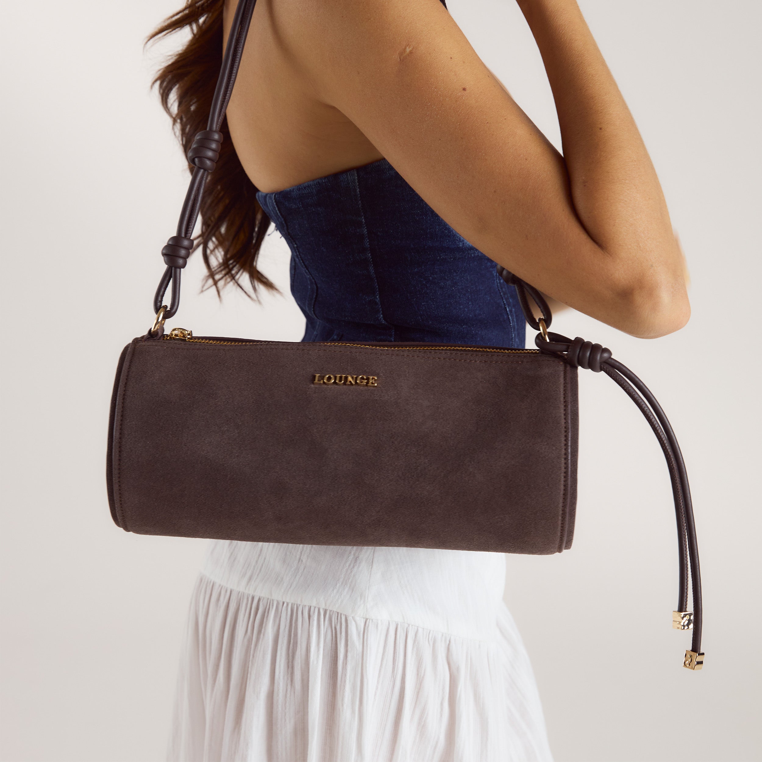 Miffy Barrel Shoulder Bag | Miffy Barrel Shoulder Bag - Chocolate