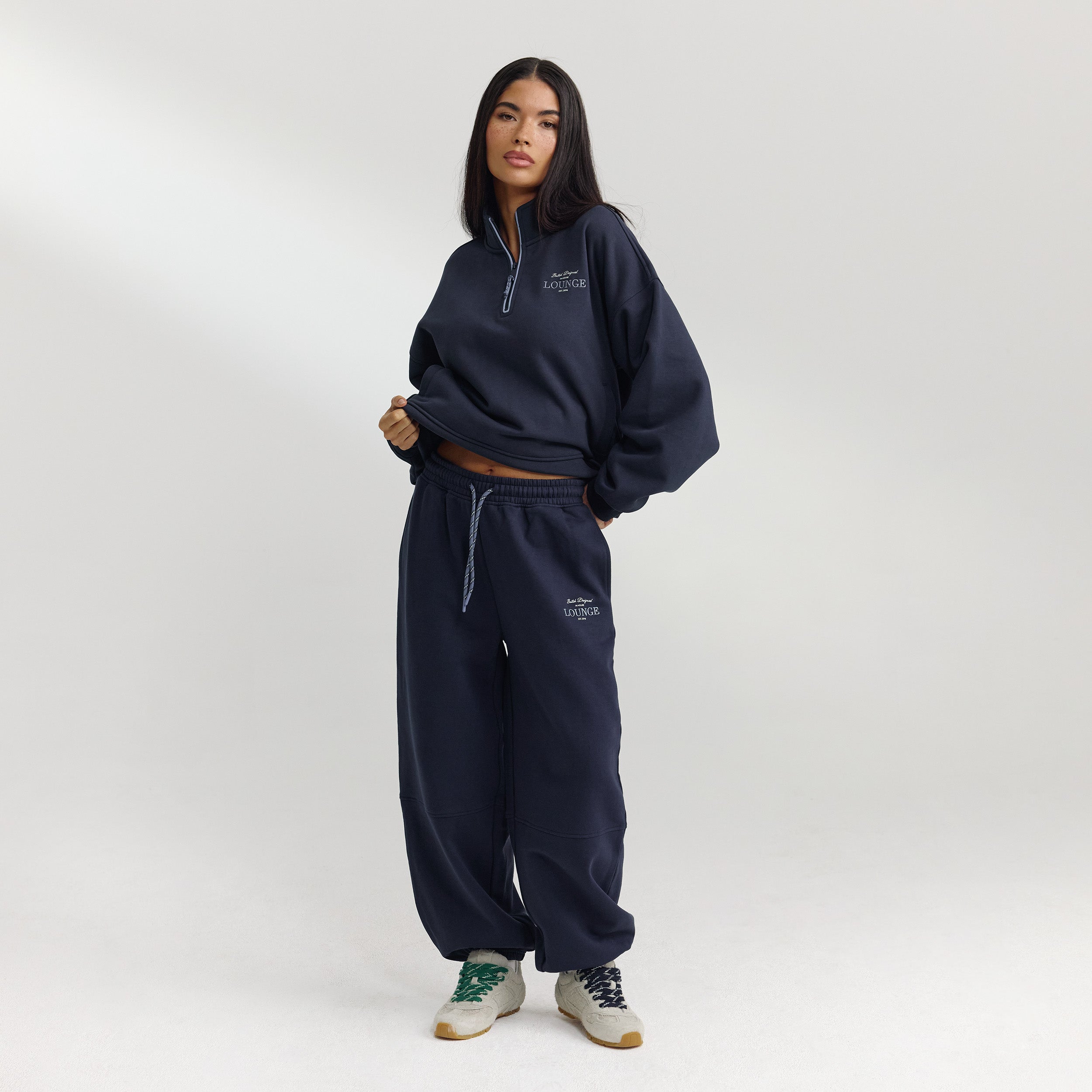 Barrel Leg Joggers | Barrel Leg Joggers - Dark Blue