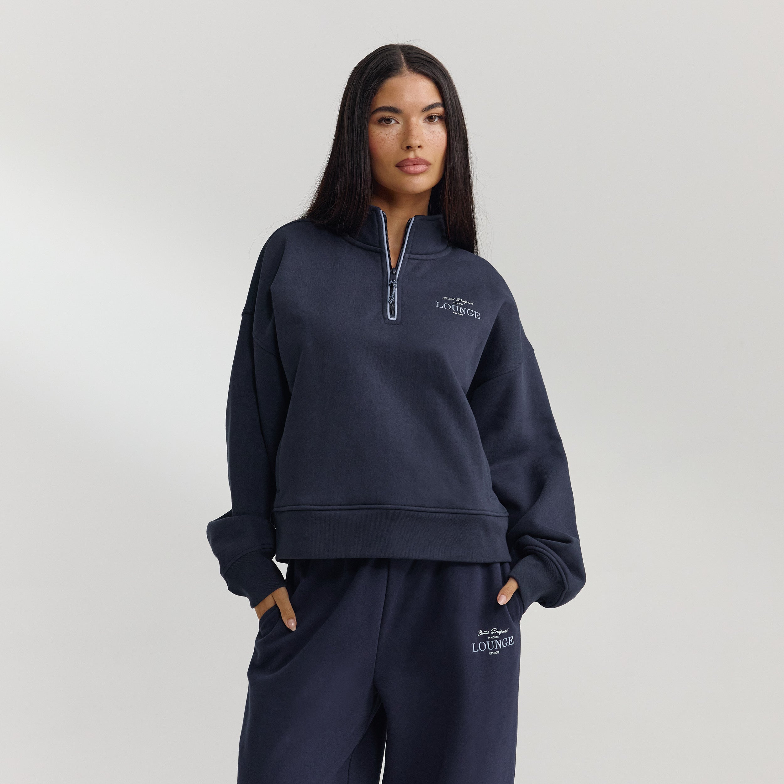 Quarter-Zip Jumper | Quarter-Zip Jumper - Dark Blue