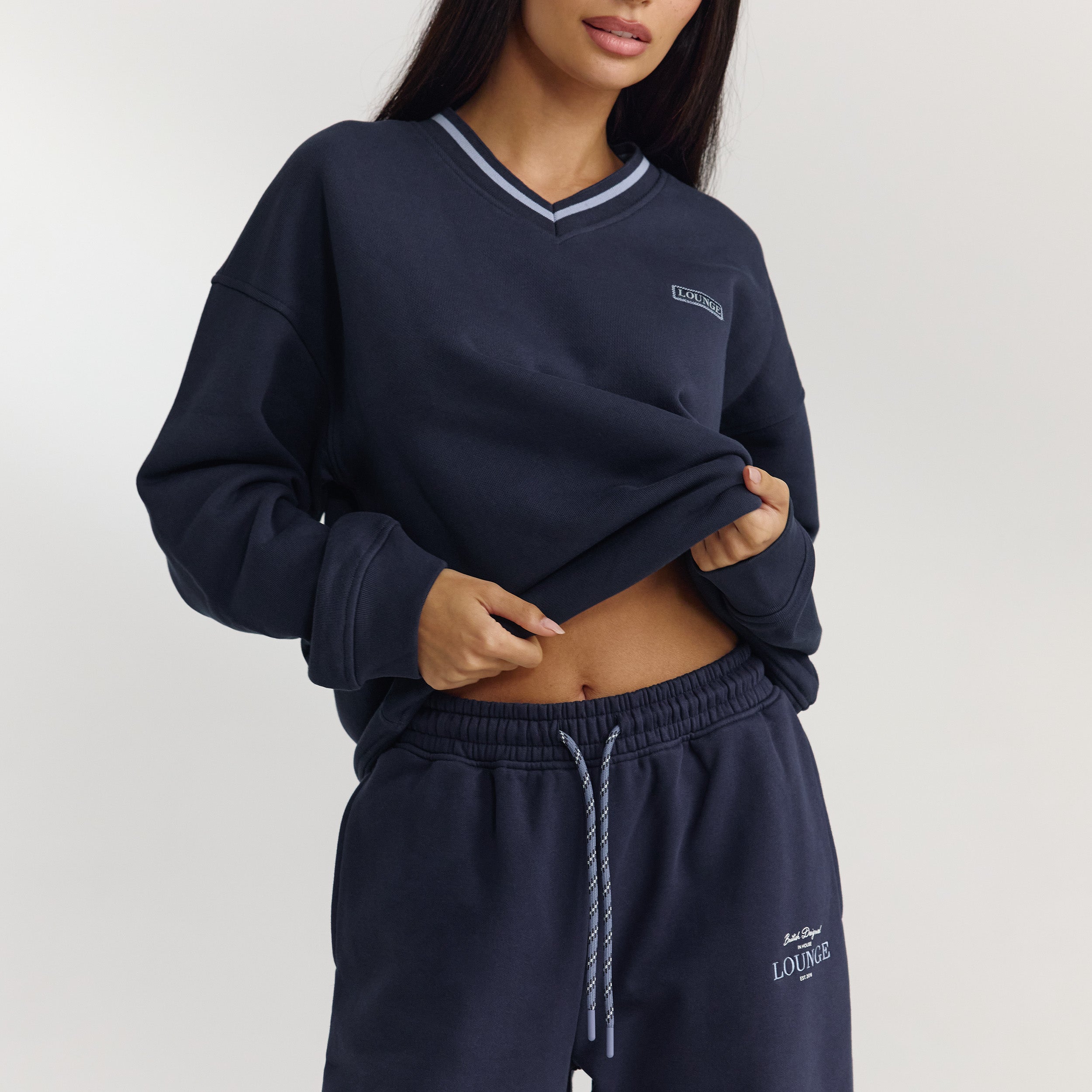 V-Neck Jumper | V-Neck Jumper - Dark Blue